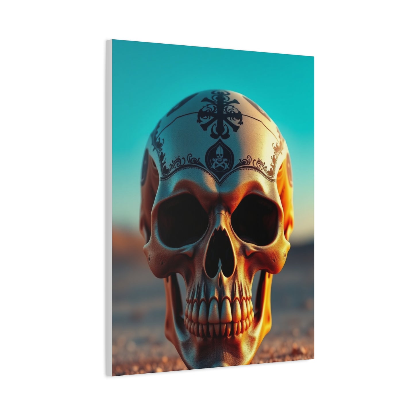 Aristocratic Skull Manifest Wall Art & Canvas Print
