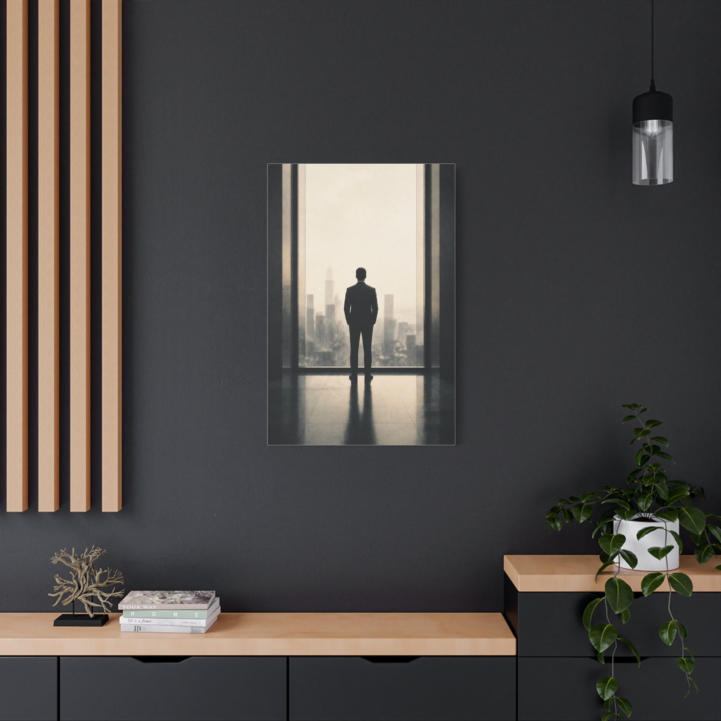 Leadership Vision Window Silhouette Wall Art & Canvas Print