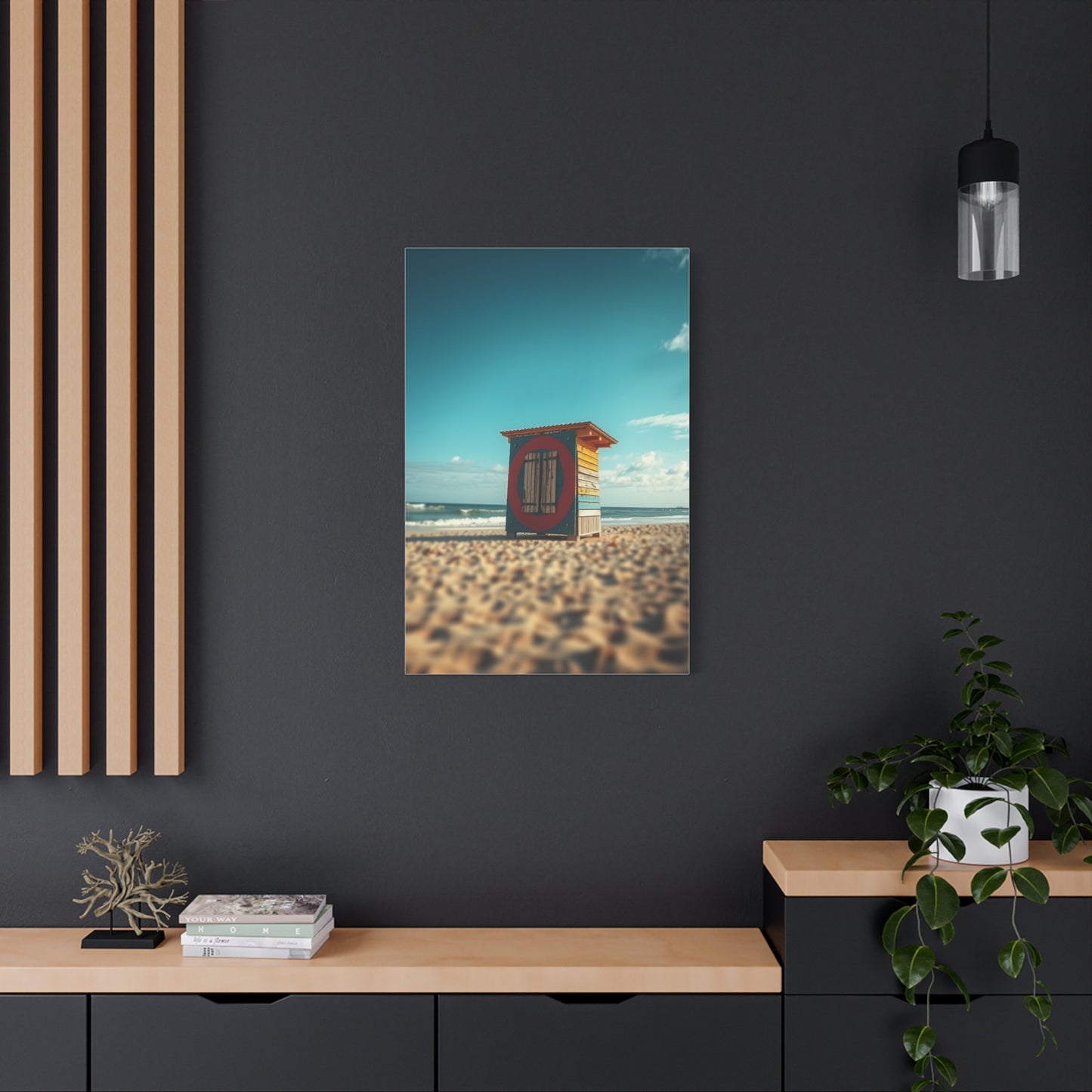 Celestial Coastline Canvas Wall Art & Canvas Print
