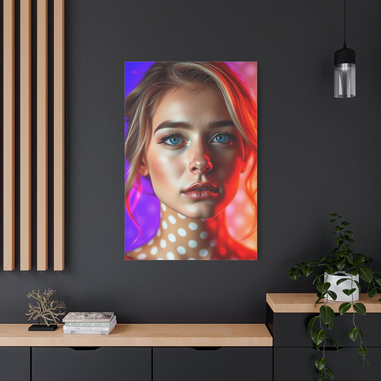 Elite Polka Dot Pattern Art Vision Wall Art & Canvas Print