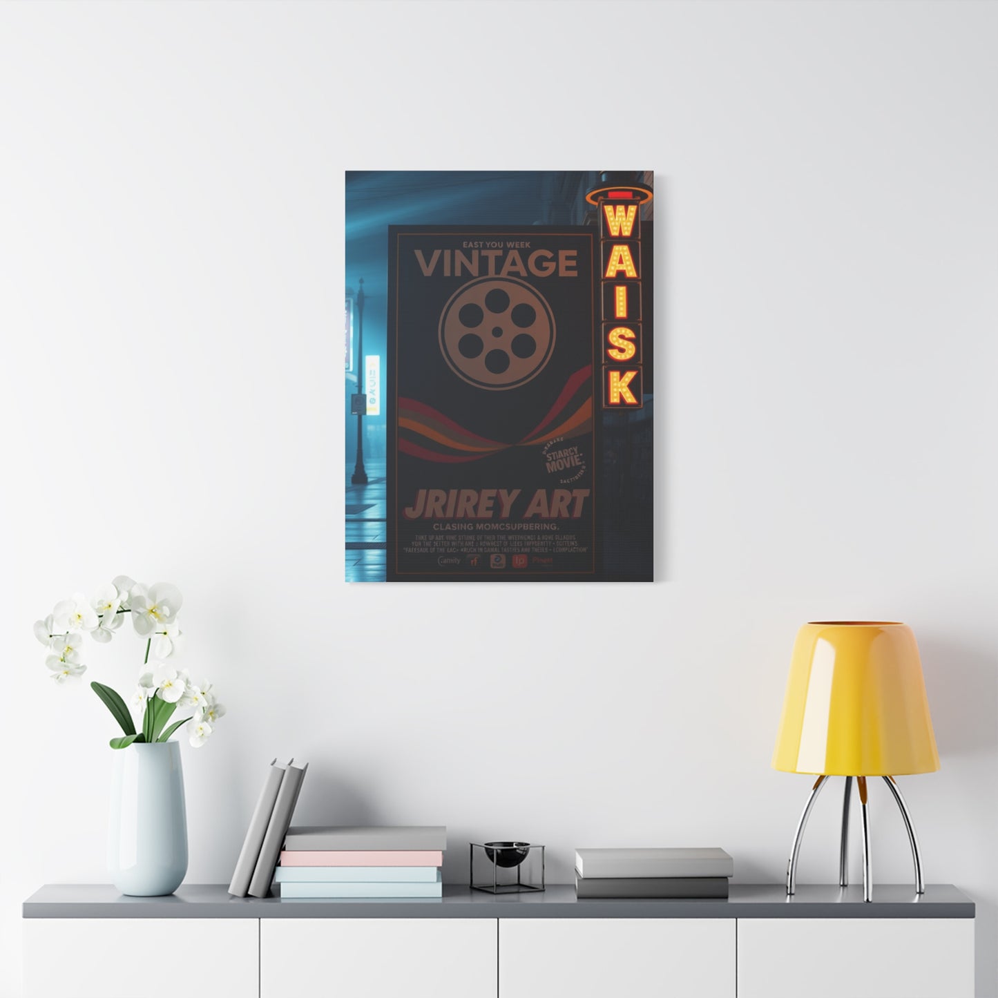 Vintage Movie Posters Art Refined Canvas Wall Art & Canvas Print