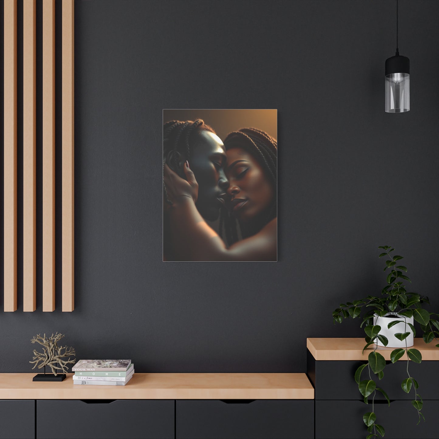 Masterpiece Black Love Art Vision Wall Art & Canvas Print