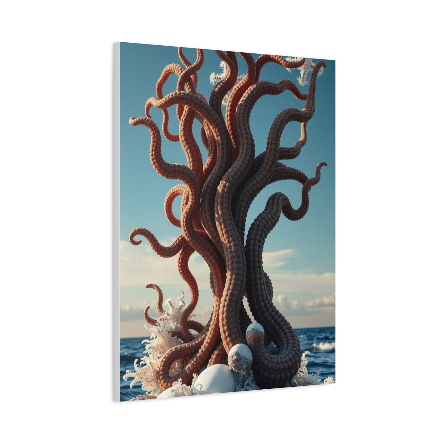 Aquamarine Marvel Canvas Wall Art & Canvas Print