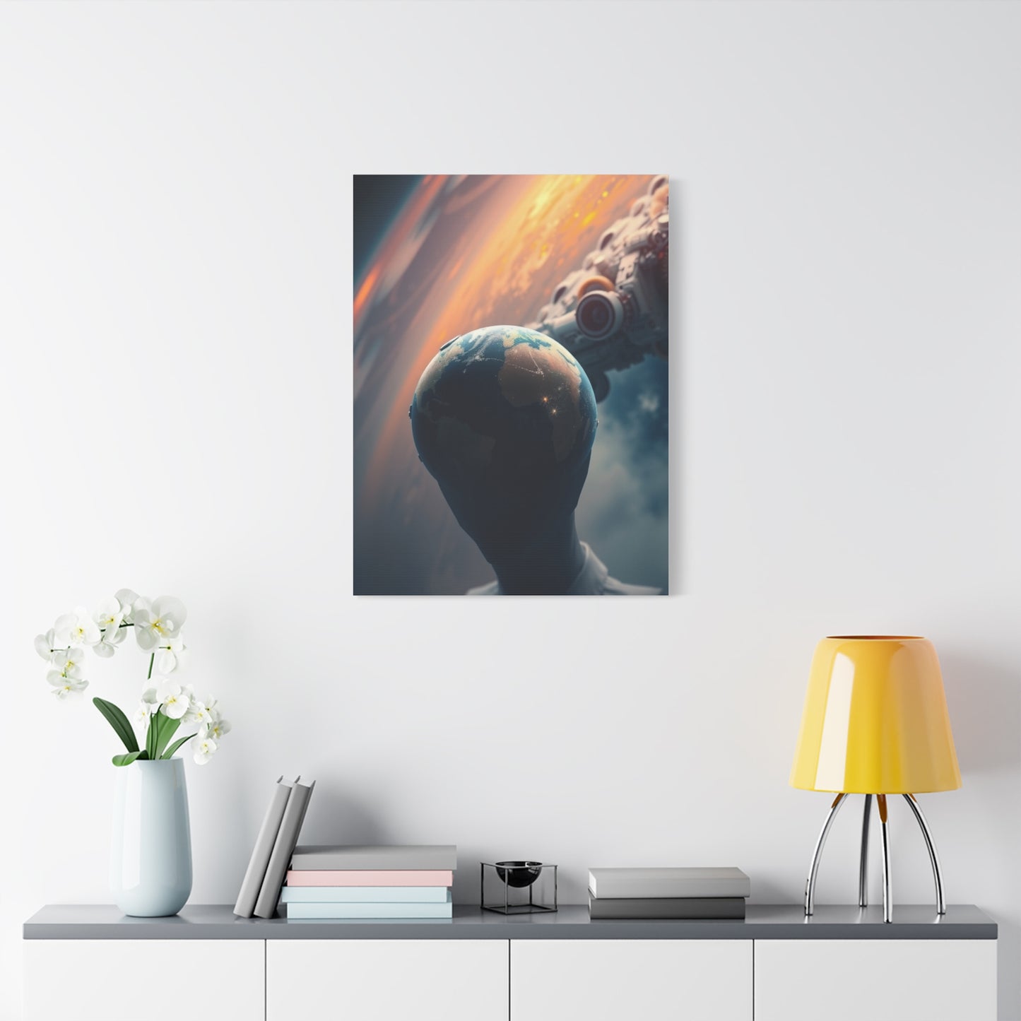 Lunar Radiance Portrait Wall Art & Canvas Print