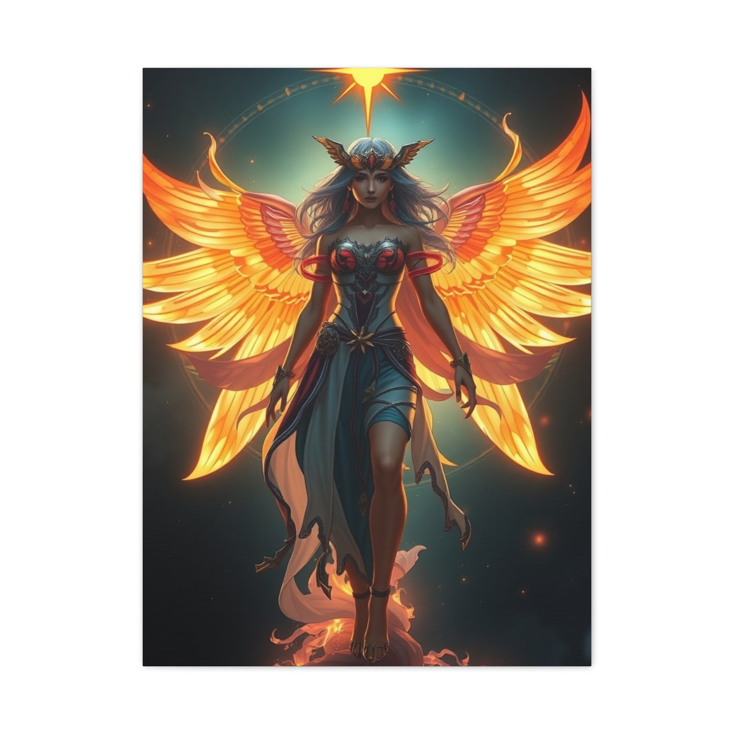 Celestial Duality Canvas