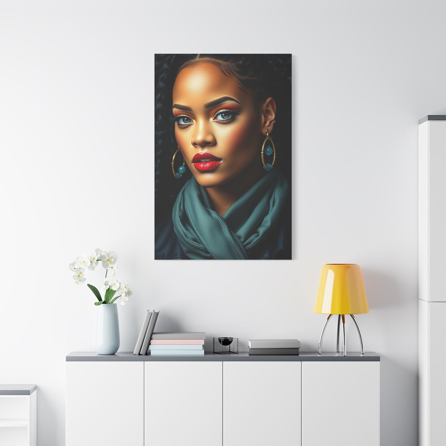 Rihannas Enchanting Aura Art Wall Art & Canvas Print