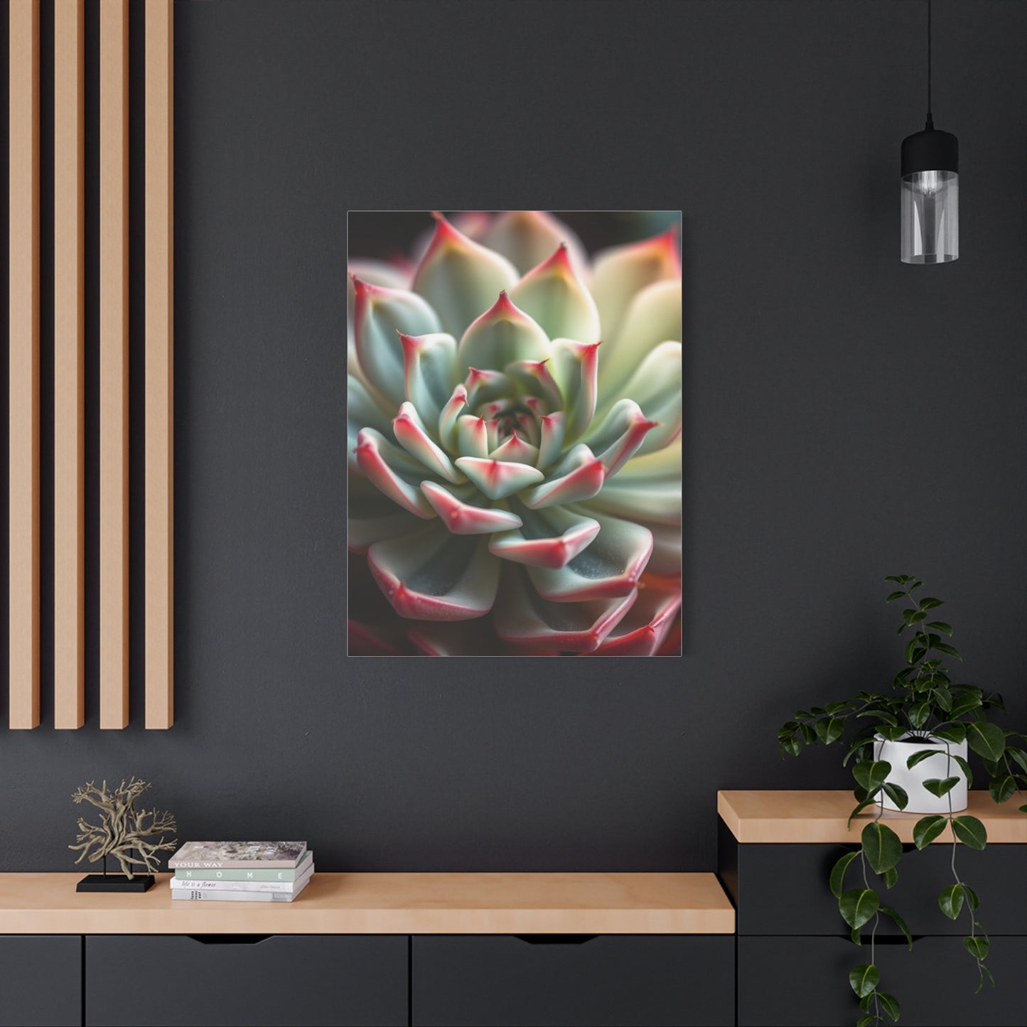 Succulent Art Refined Canvas Wall Art & Canvas Print