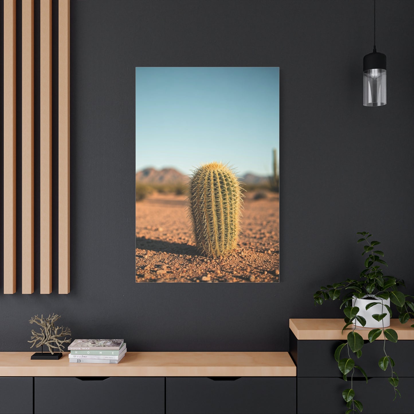 Barrel Cactus Desert Minimalism Wall Art & Canvas Prints