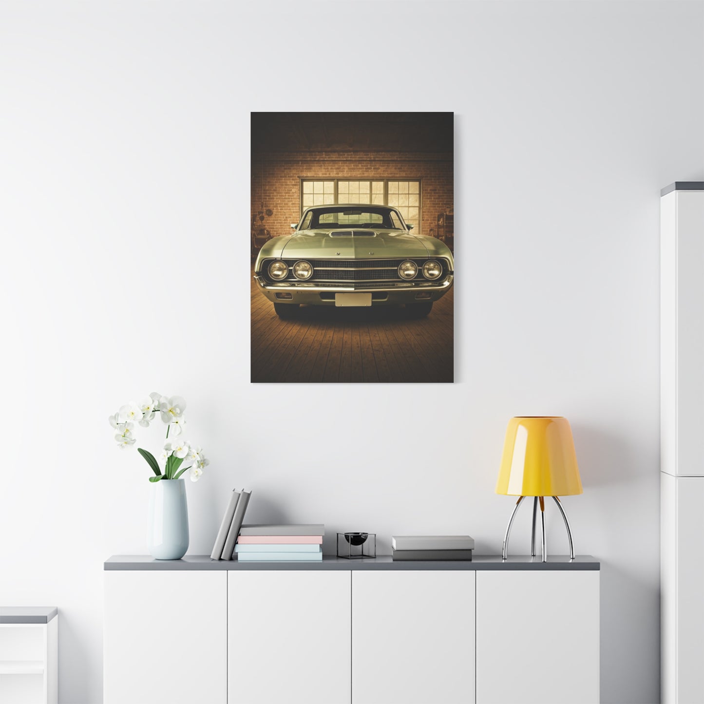 Ford Torino Cobra Vintage Barn Garage Wall Art & Canvas Prints