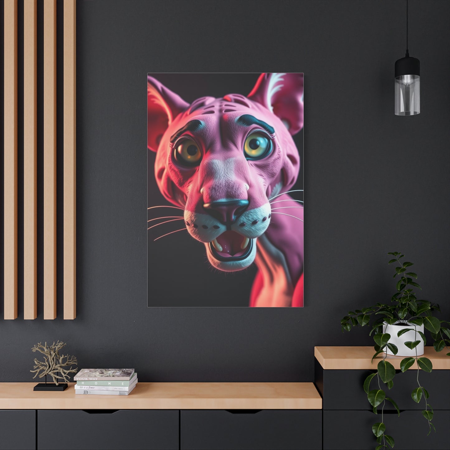 Panther Roseate Essence Wall Art & Canvas Print