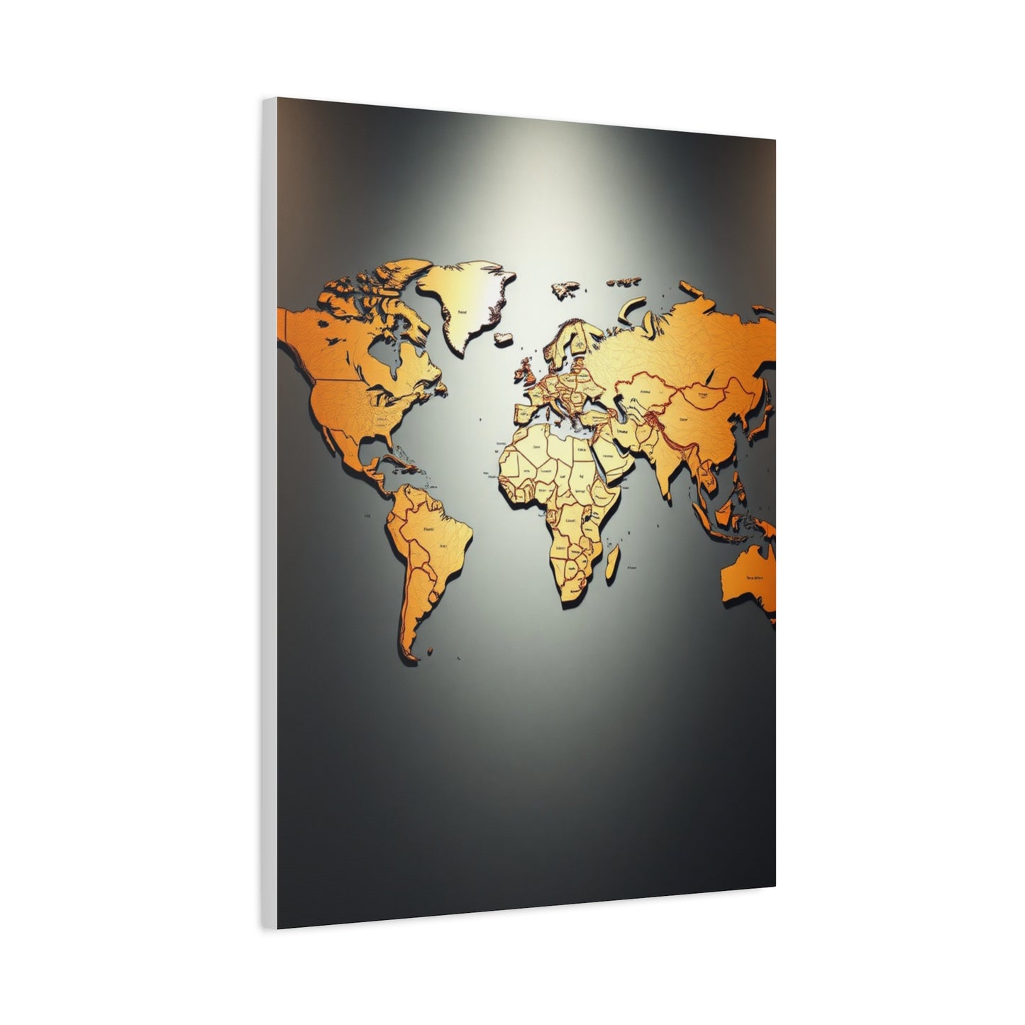 World Map Art Supreme Gallery Wall Art & Canvas Print
