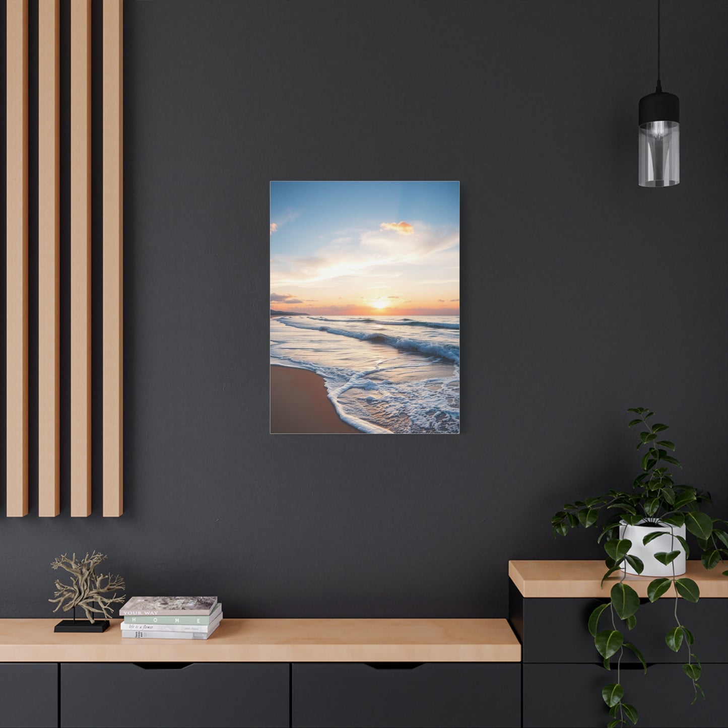 Beach Sunrise and Sunset Art Supreme Gallery Wall Art & Canvas Print