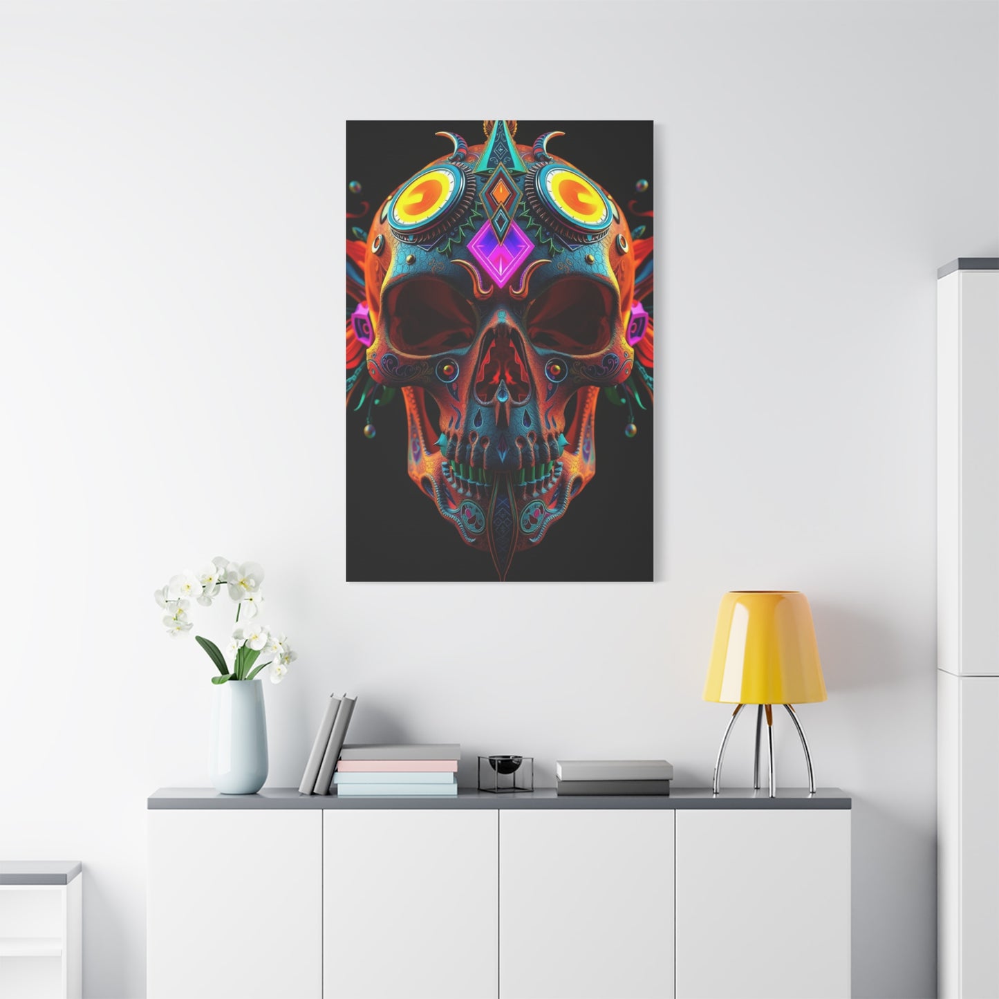 3D Trippy Skull Art By Ali Gulec Art Luxury Canvas Wall Art & Canvas Print