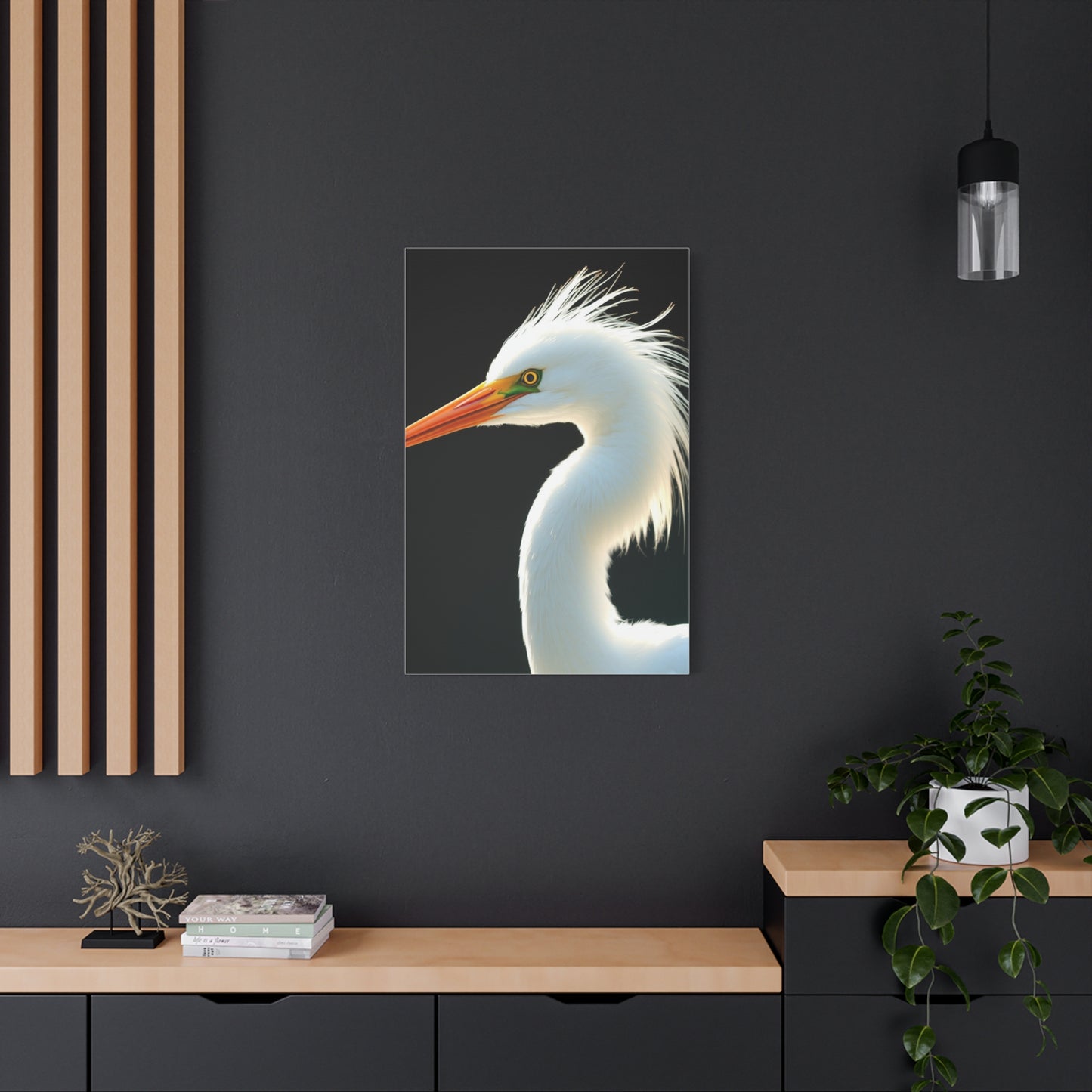 Masterpiece Egret Art Vision Wall Art & Canvas Print