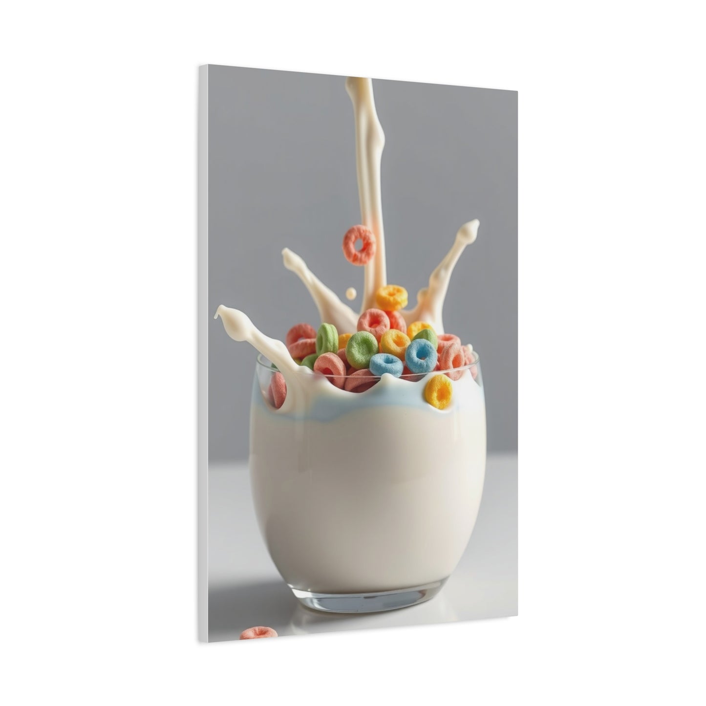 Luminous Milk Whirl Painting Wall Art & Canvas Print