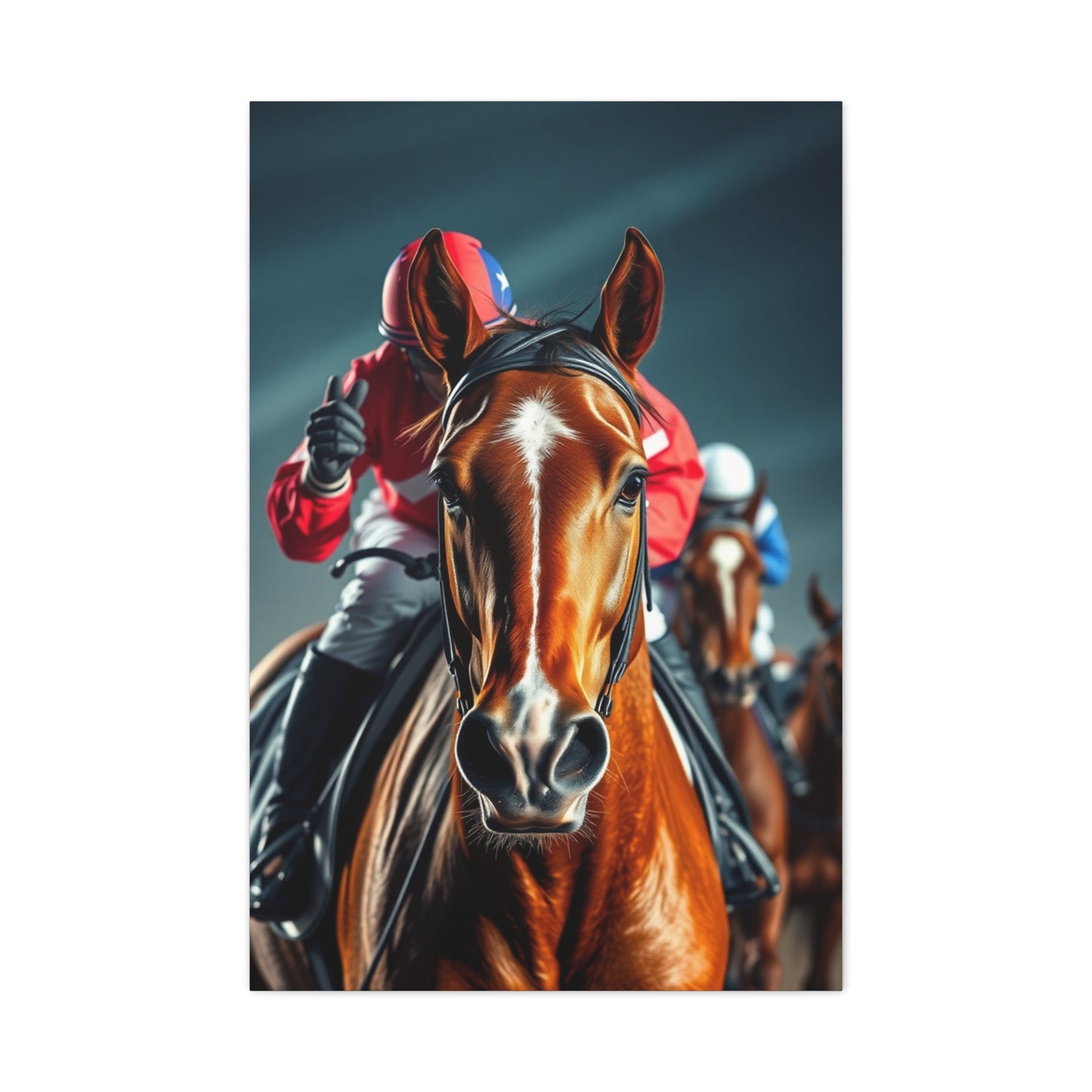 Horse Racing Art Refined Canvas Wall Art & Canvas Print