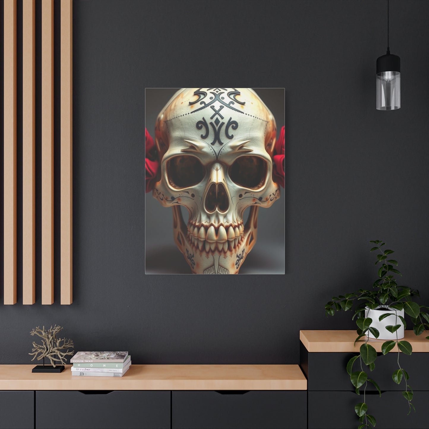 Imperial Bone Portrait Wall Art & Canvas Print
