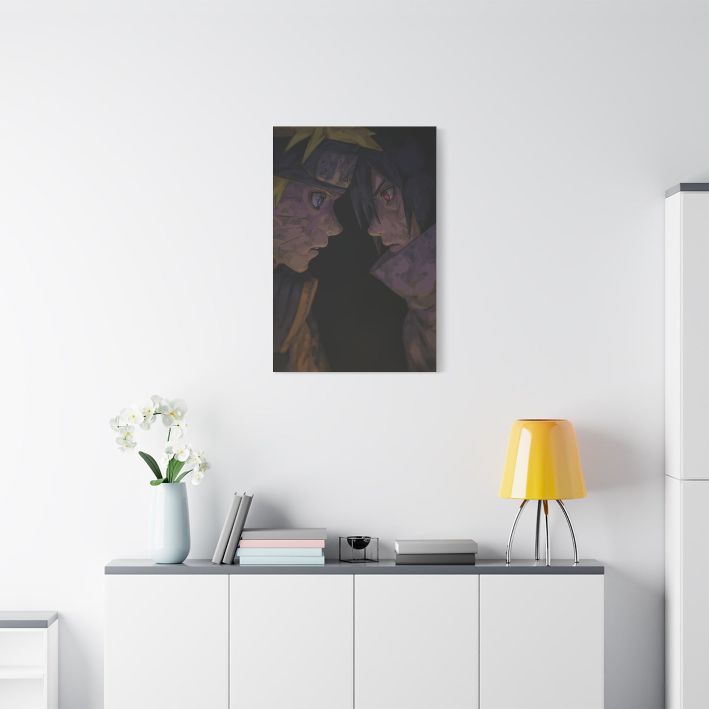 Naruto Uzumaki vs Sasuke Uchiha Final Stare Down Wall Art & Canvas Print