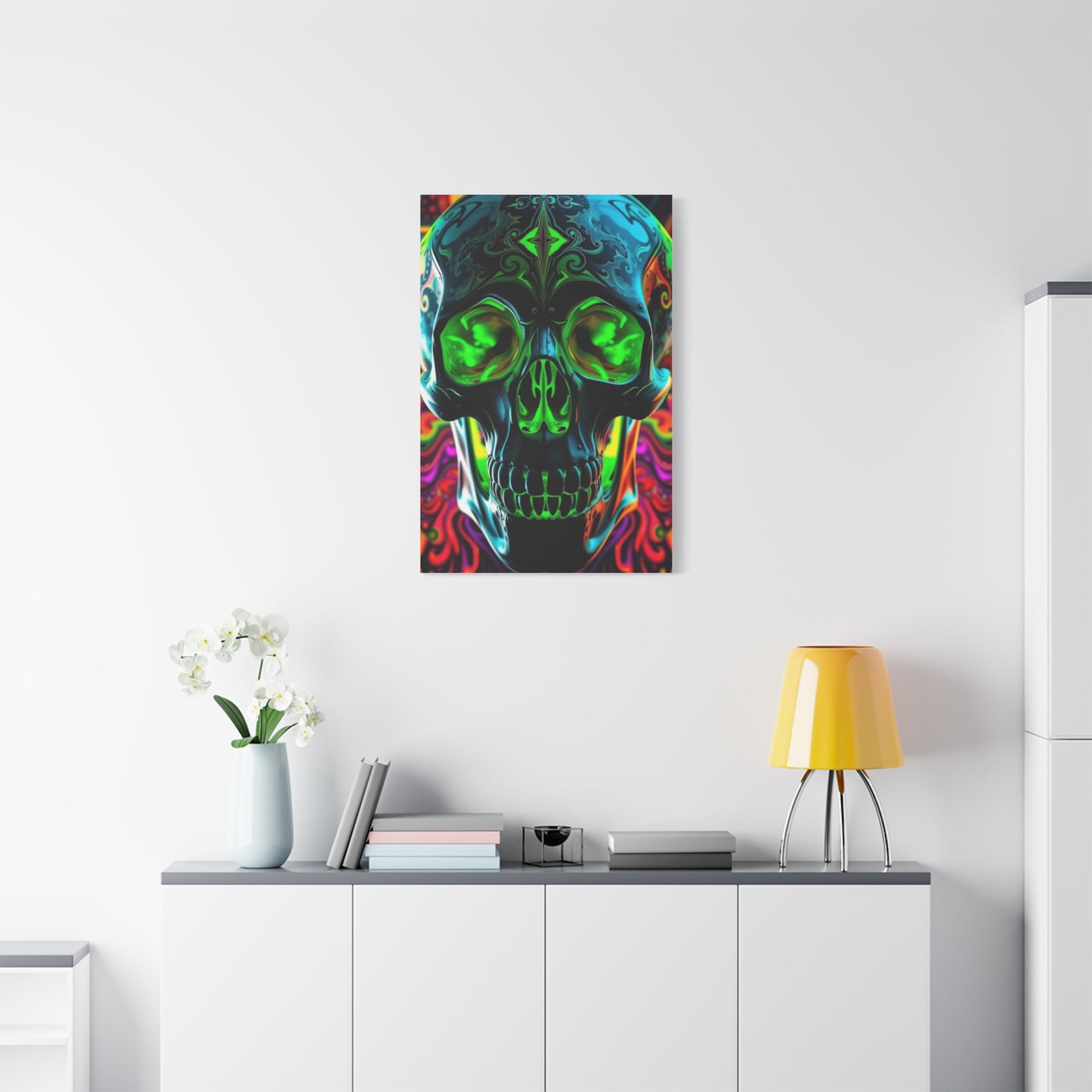 Mystic Skull Kaleidoscope Wall Art & Canvas Print