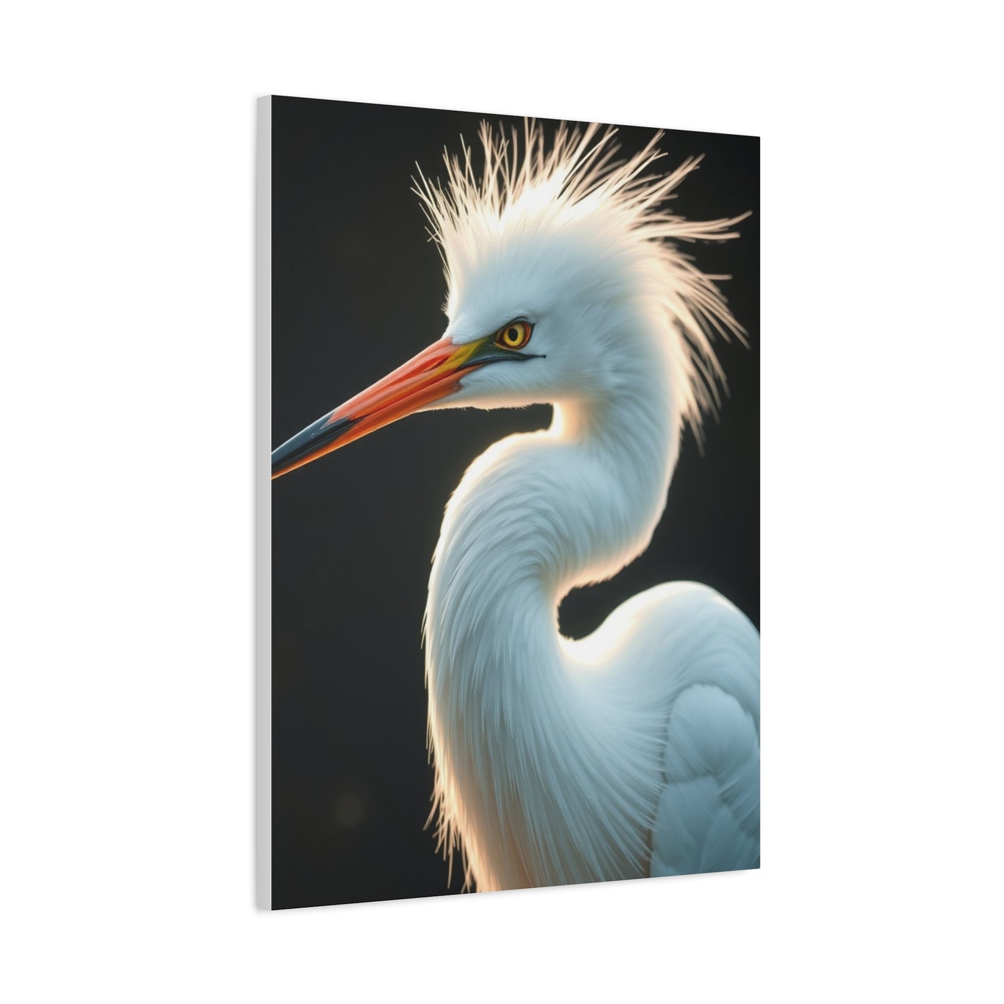 Vision Egret Art Art Wall Art & Canvas Print