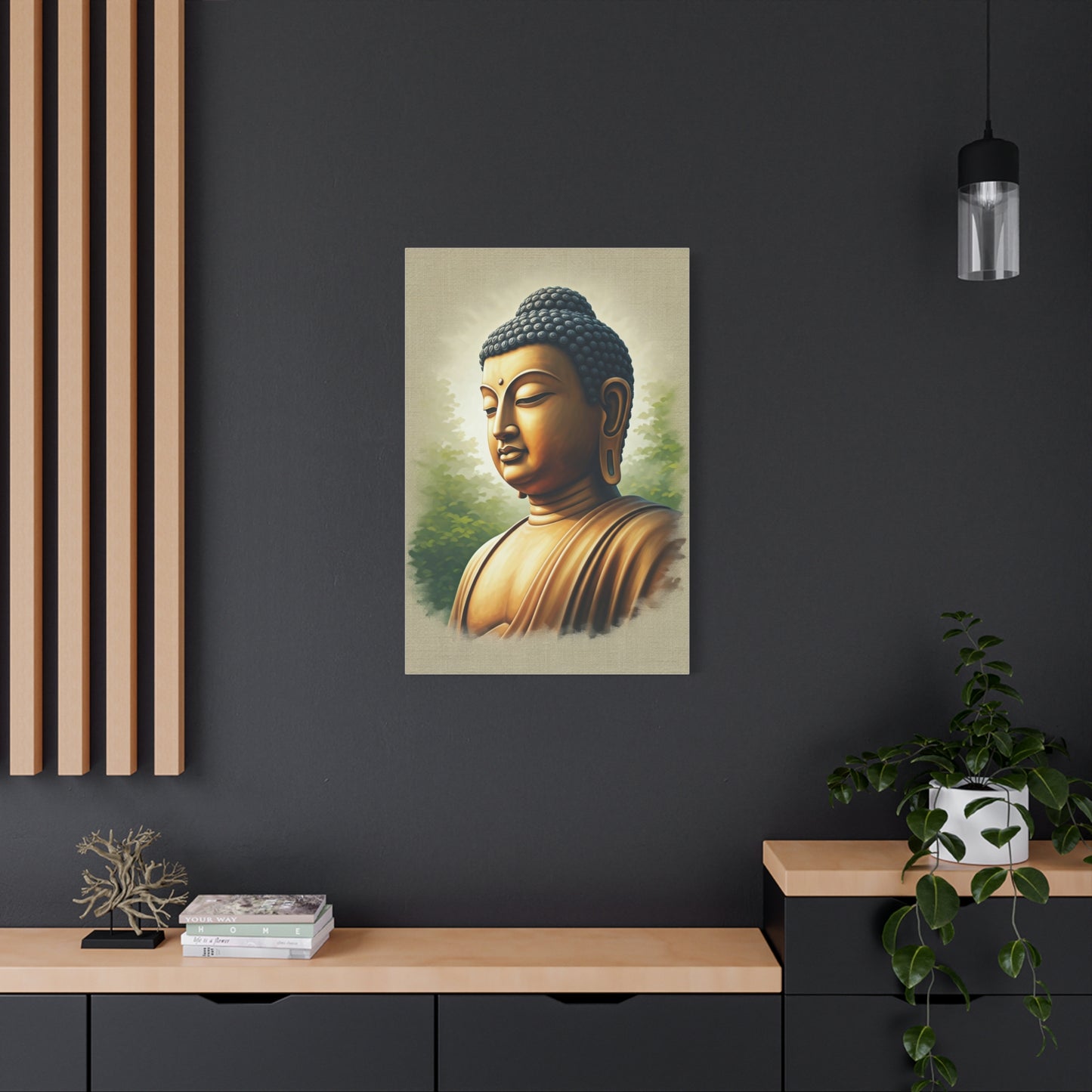 Peaceful Buddha Side Profile Wall Art & Canvas Prints