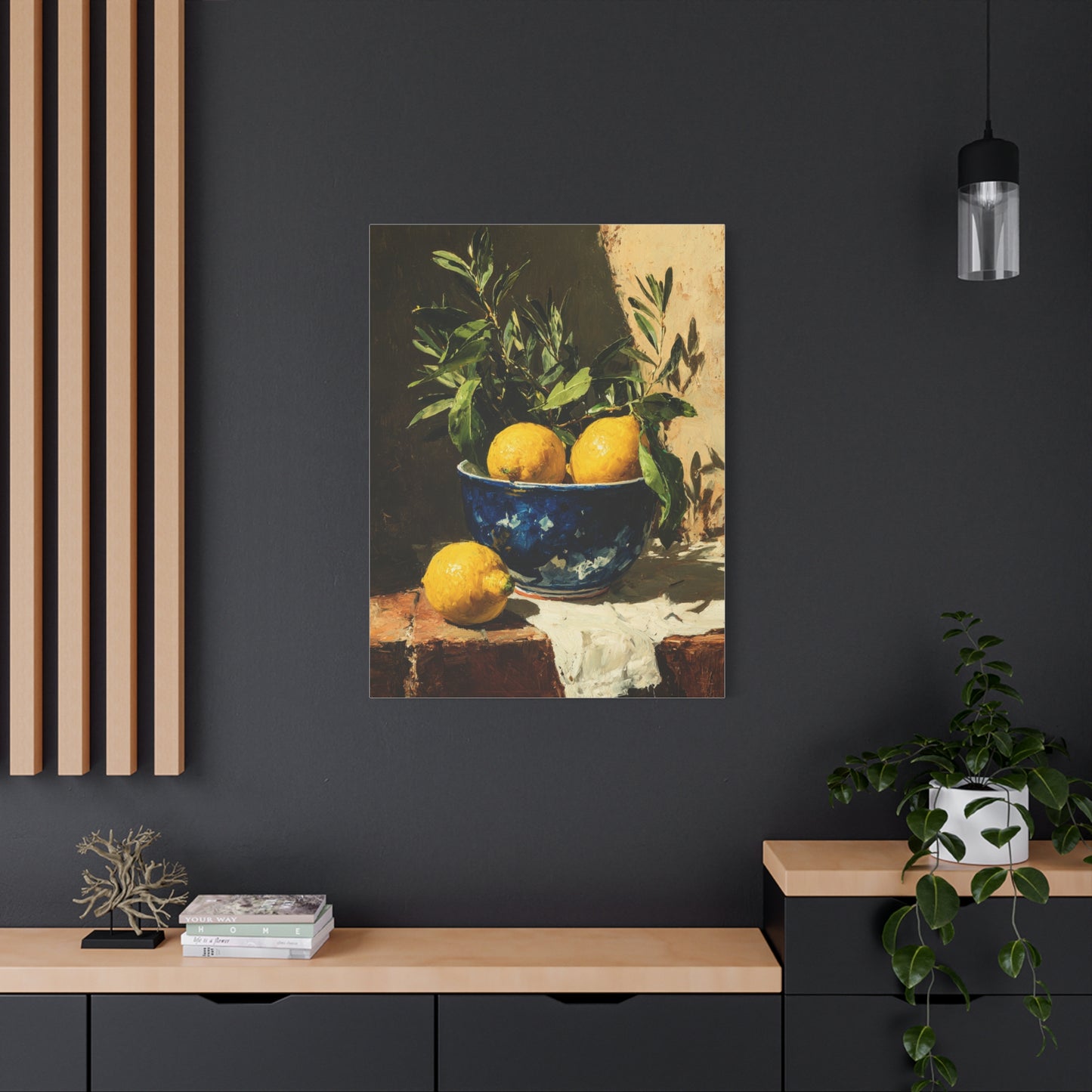 Sicilian Lemon Bowl Still Life Wall Art & Canvas Print