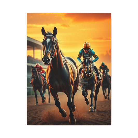 Elite Horse Racing Art Vision Wall Art & Canvas Print