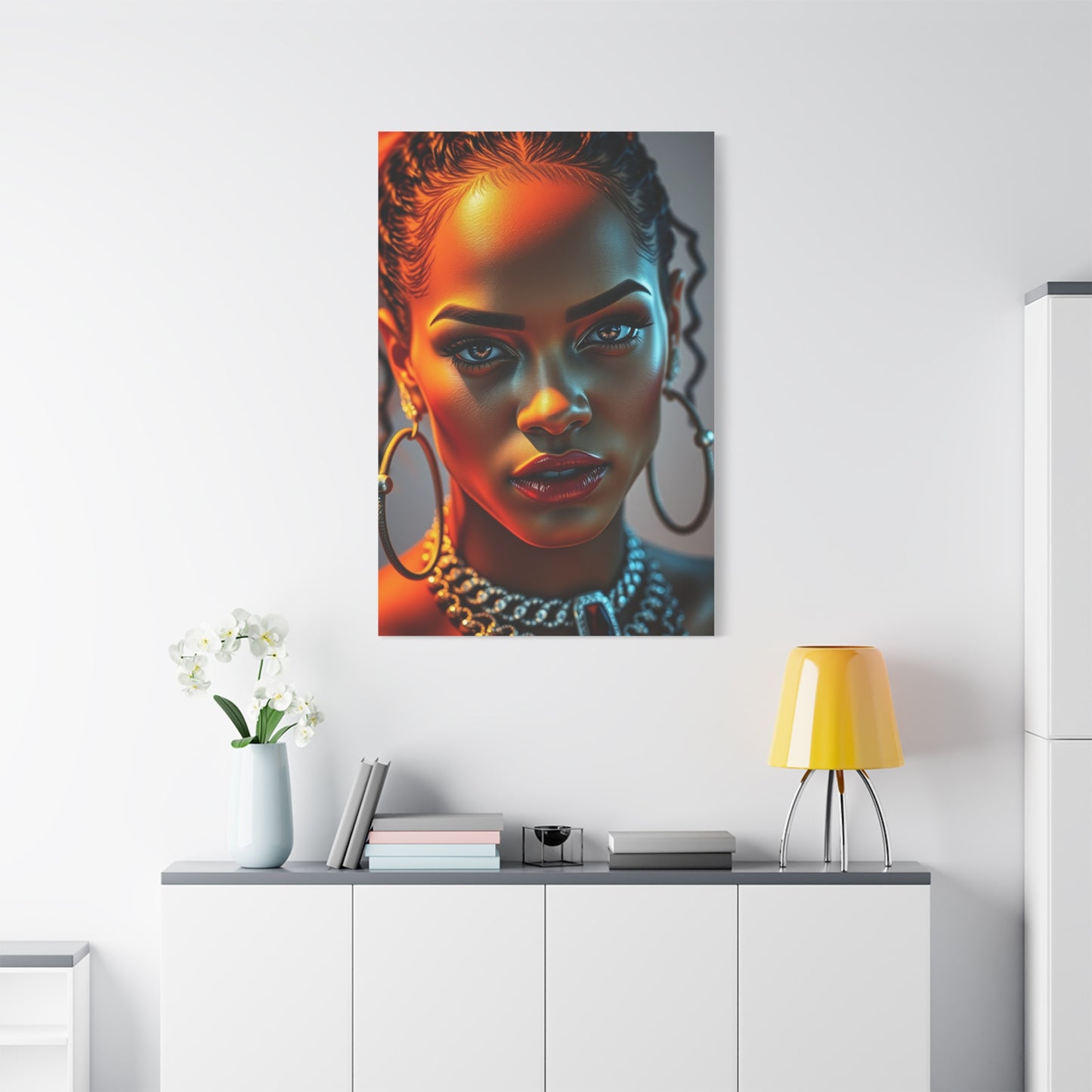 Rihannas Captivating Spirit Art Wall Art & Canvas Print