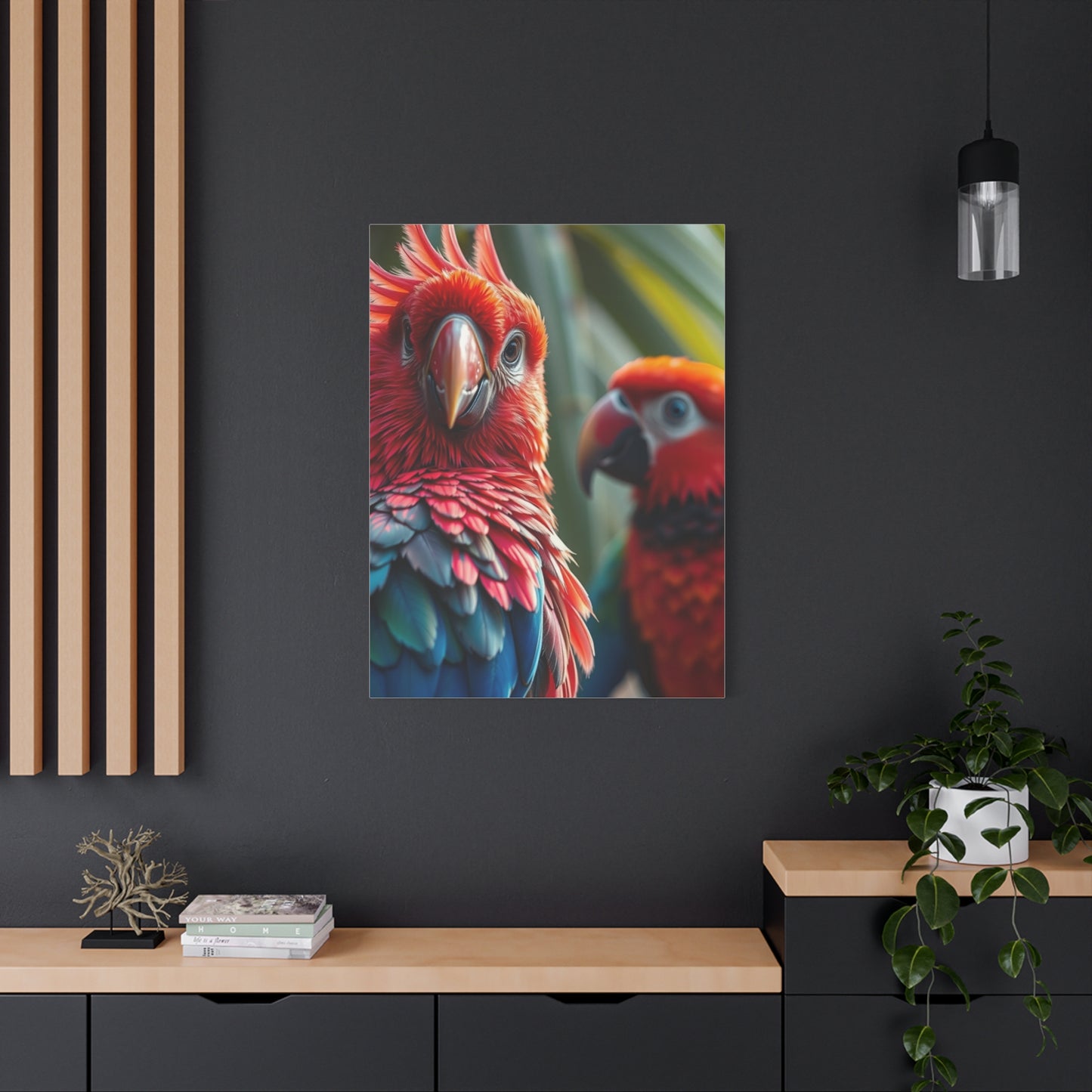 Tropical Birds Art Refined Canvas Wall Art & Canvas Print