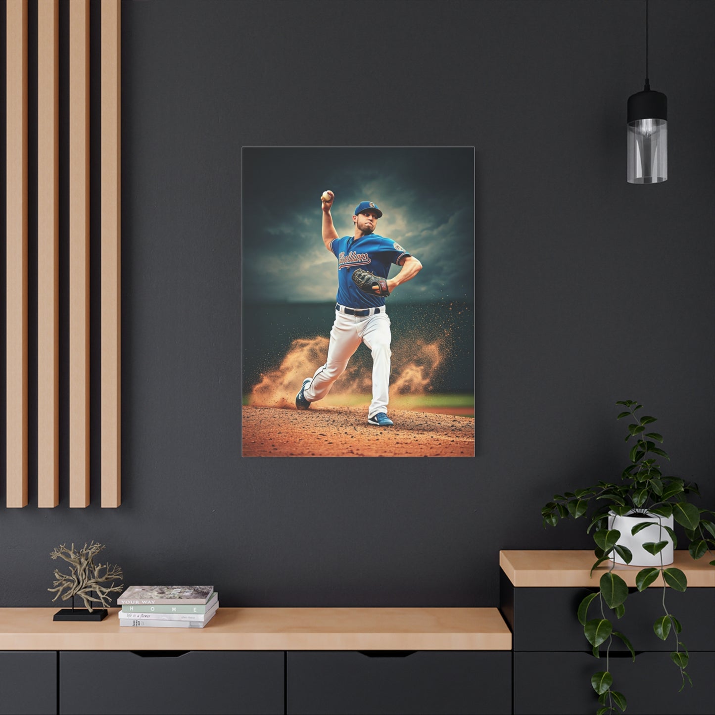 Pitcher Power Throw Action Wall Art & Canvas Prints