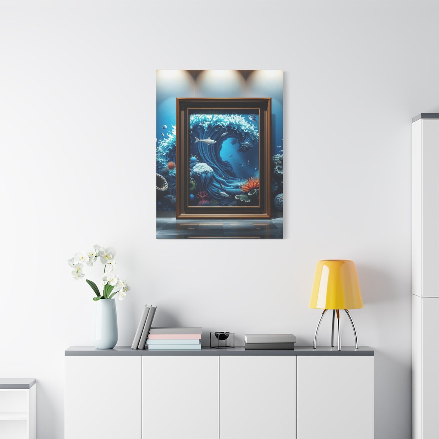 Azure Reverie Canvas Wall Art & Canvas Print