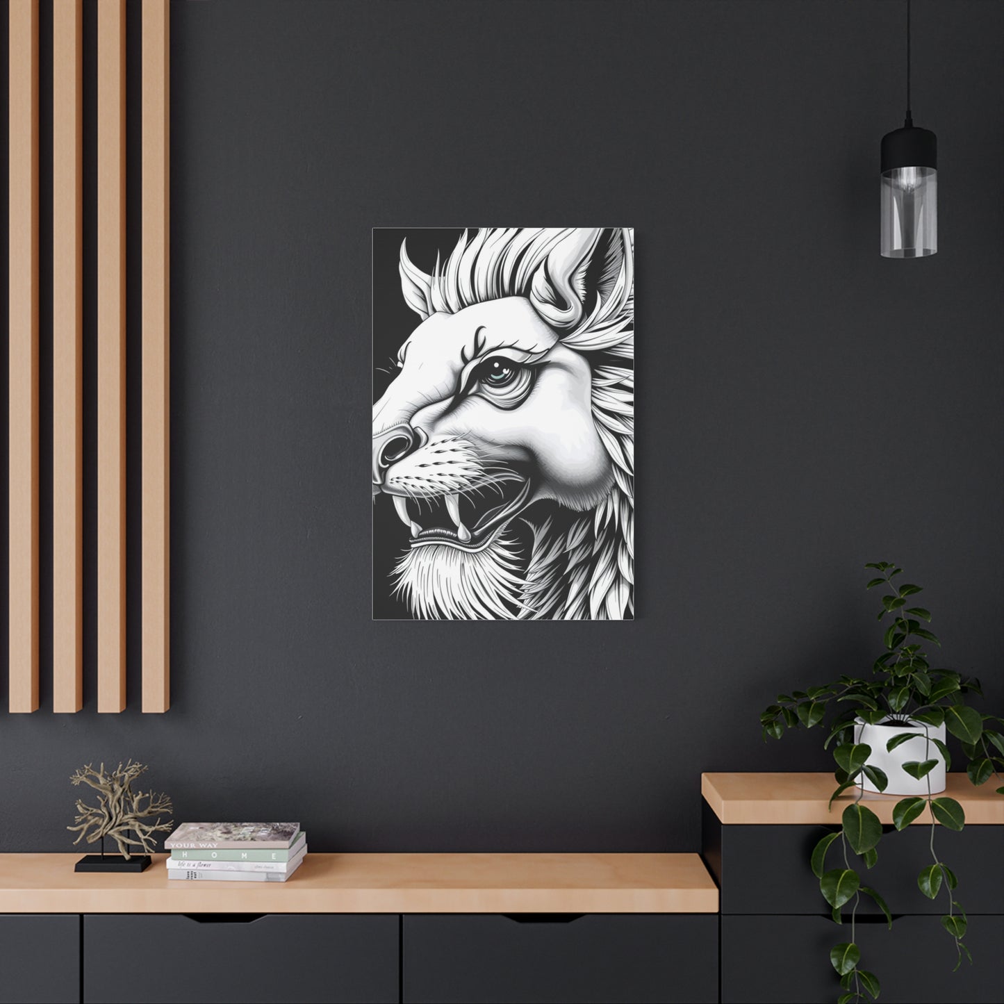 Elite Black and White Illustrations Art Vision Wall Art & Canvas Print