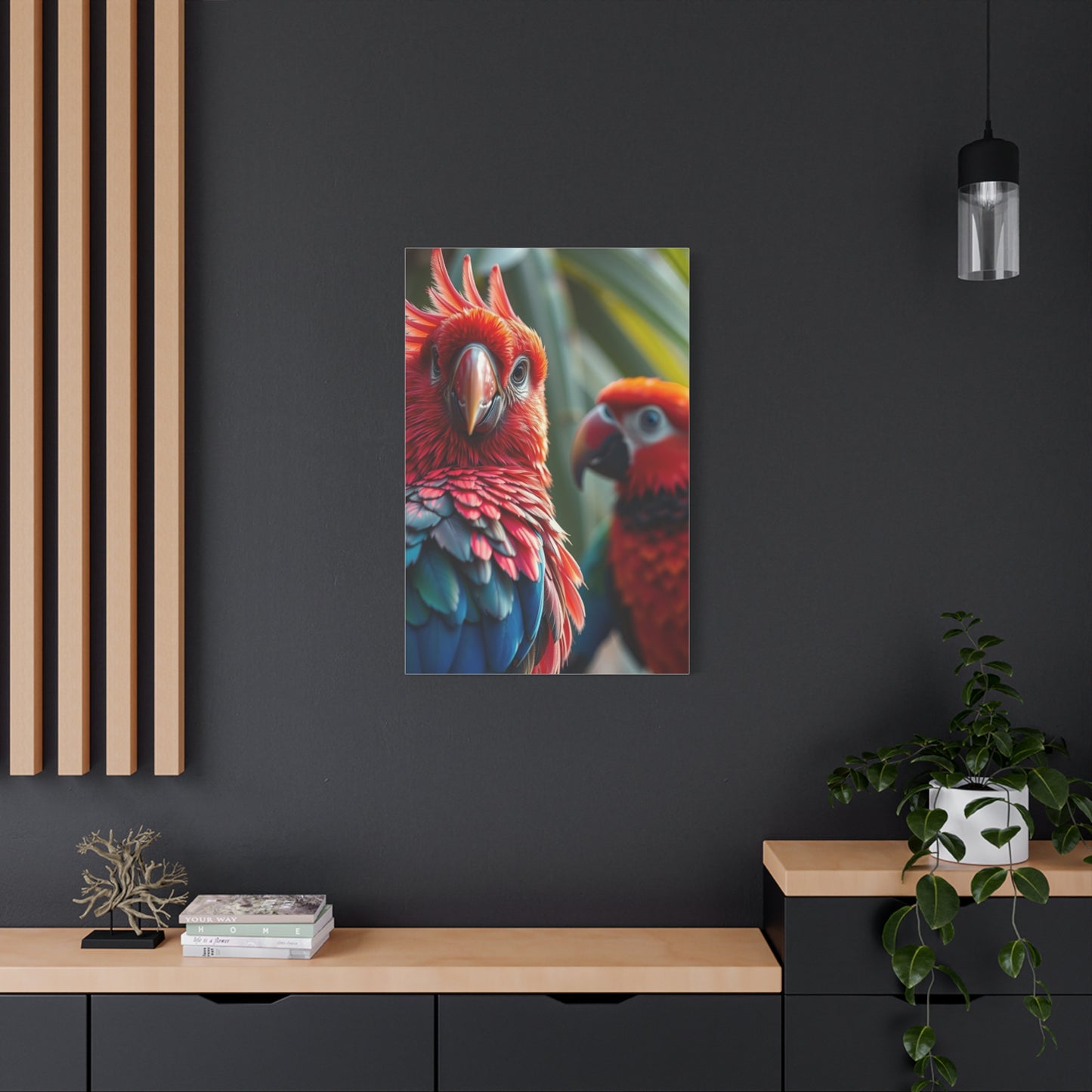 Tropical Birds Art Refined Canvas Wall Art & Canvas Print