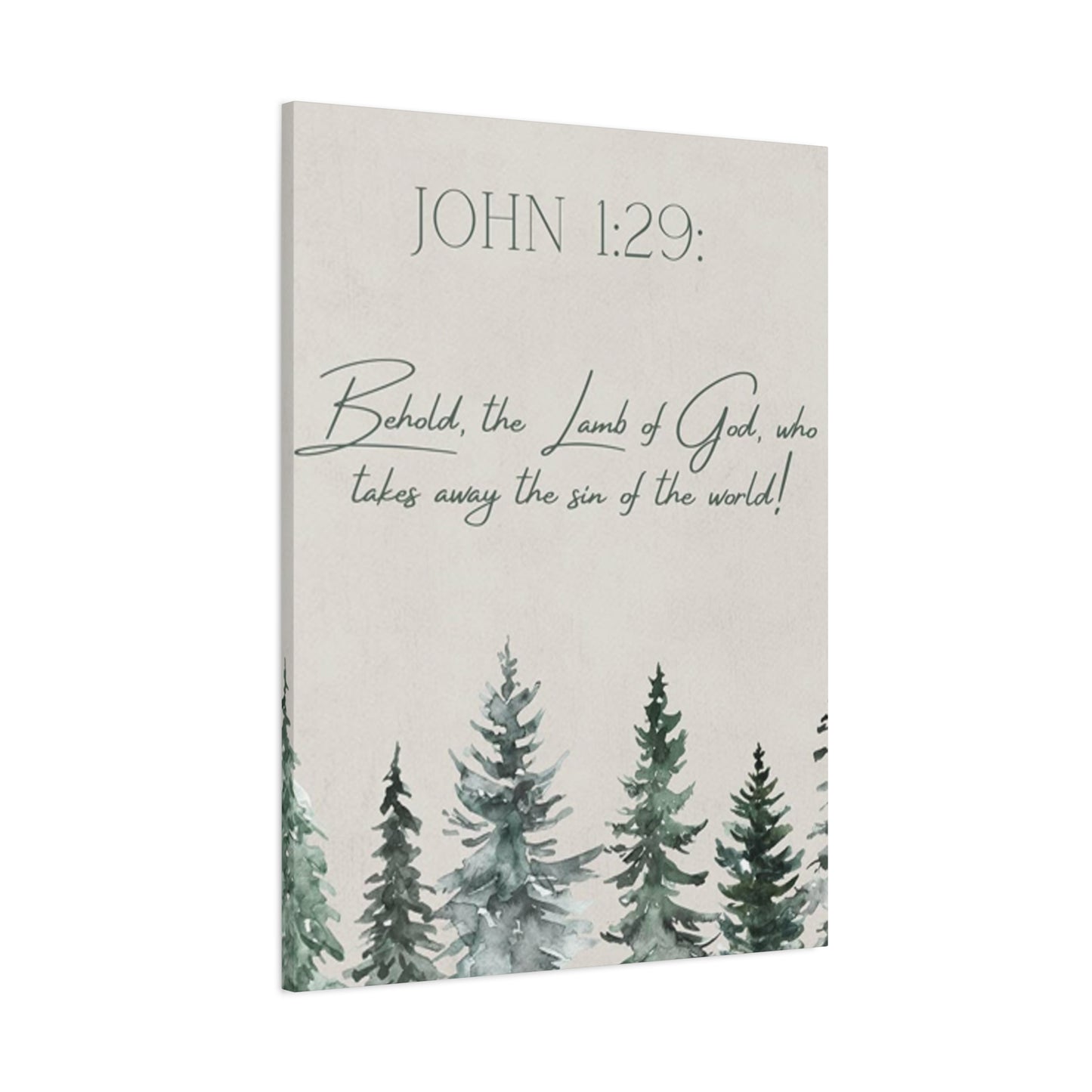 John 1 : 29 Quotes And Saying Poster Wall Art & Canvas Prints