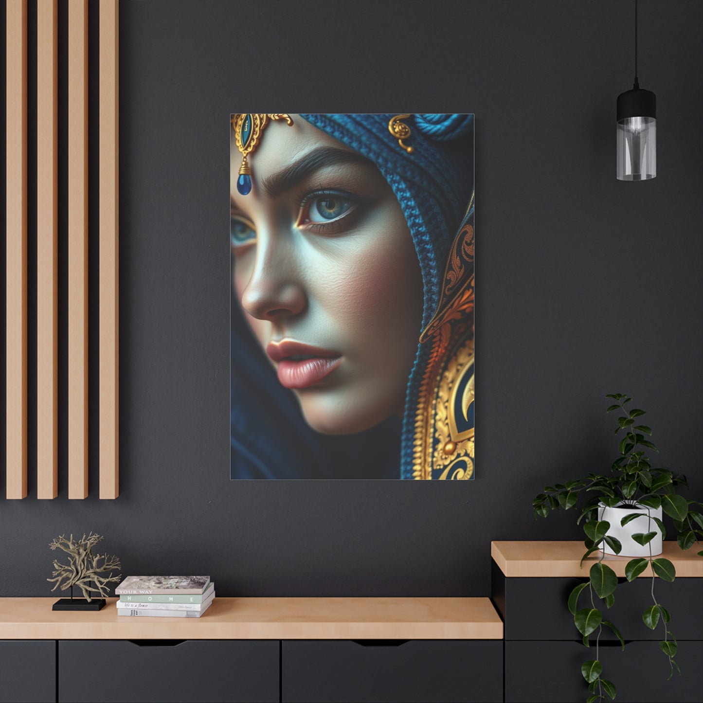 Supreme Blue & Gold Art Collection Wall Art & Canvas Print