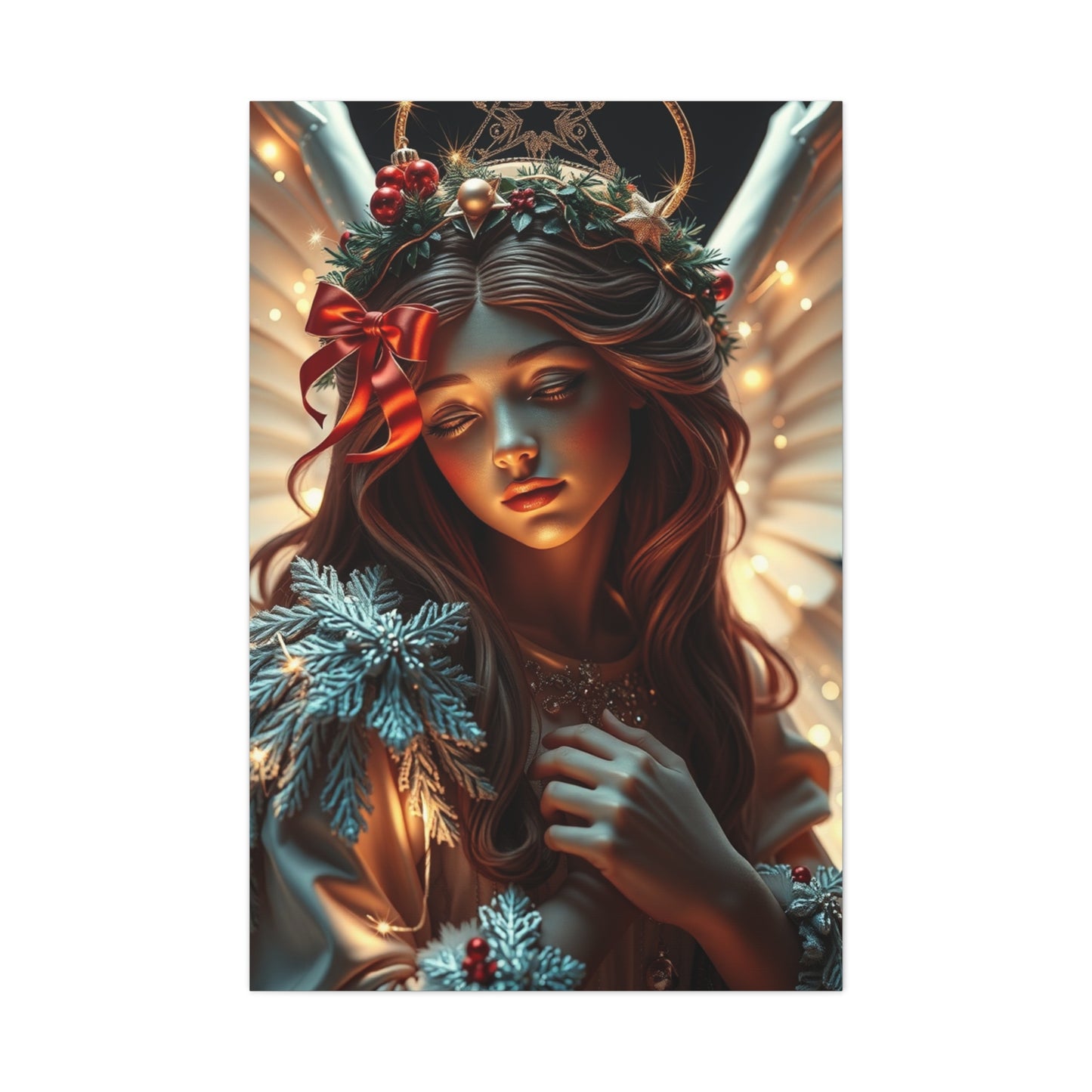 Christmas Angel Art Luxury Canvas Wall Art & Canvas Print