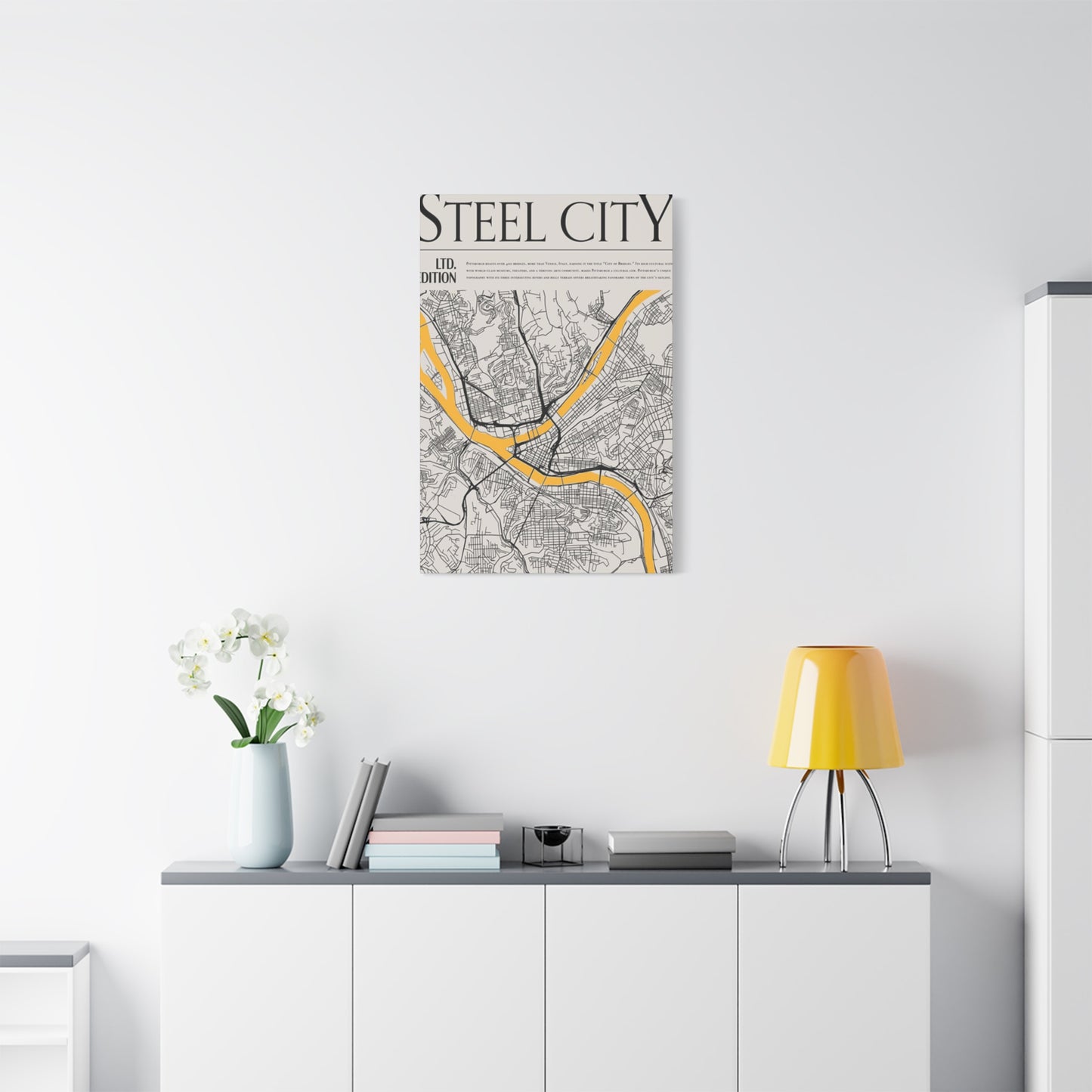 Steel City Poster Wall Art & Canvas Prints