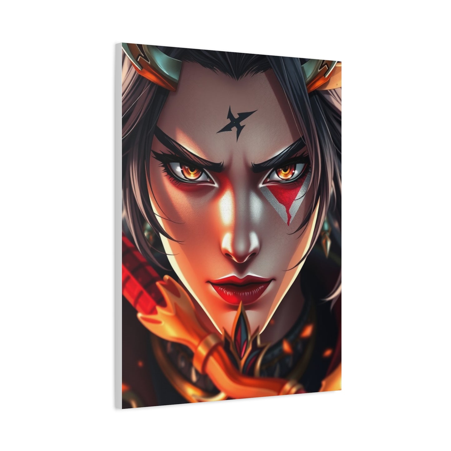 Ethereal Samurai Portraiture Wall Art & Canvas Print