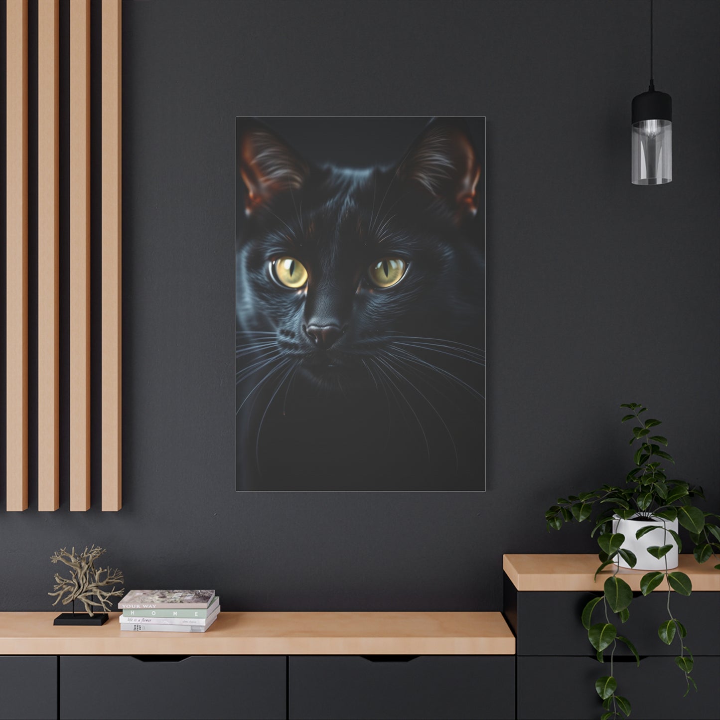 Elite Black Cat Art Vision Wall Art & Canvas Print