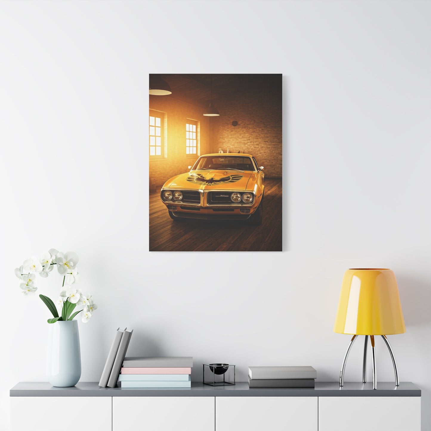 Pontiac Firebird Trans Am Hood Bird Icon Wall Art & Canvas Prints