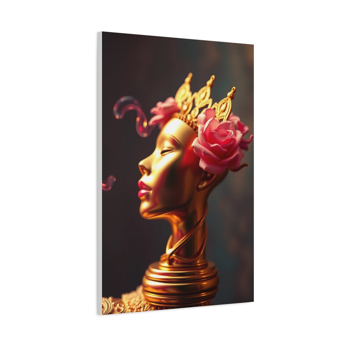 Vision Gold & Pink Art Art Wall Art & Canvas Print