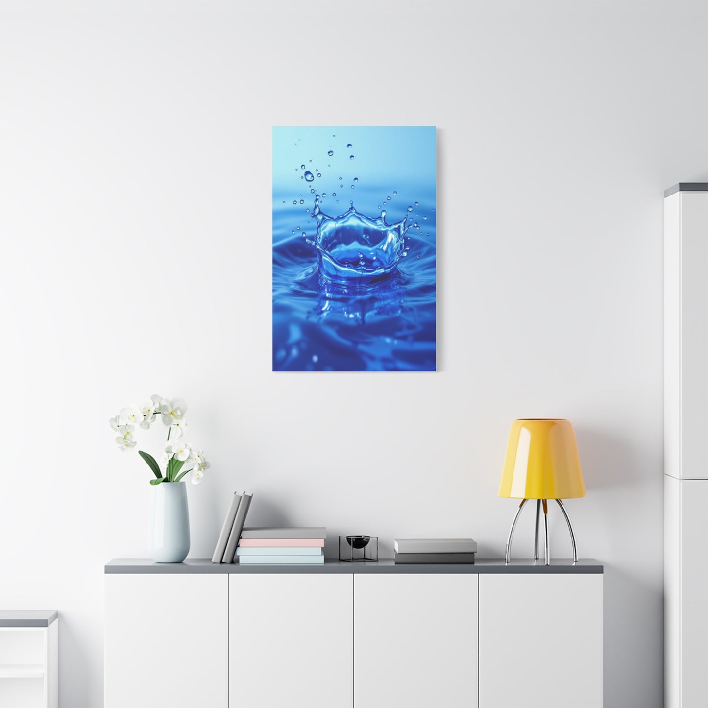 Crowned Water Splash Wall Art & Canvas Prints