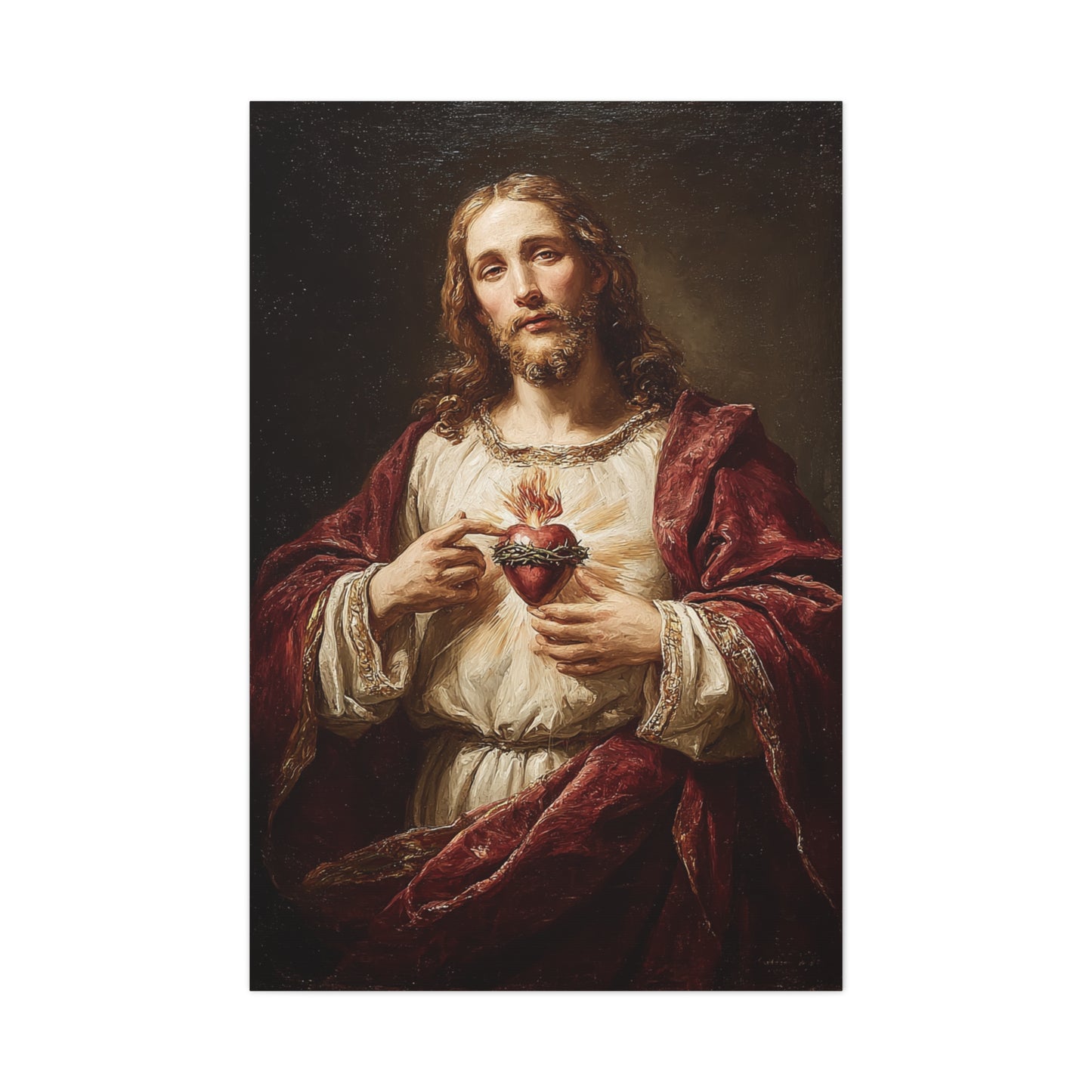 Sacred Heart of Jesus Classical Devotion Wall Art & Canvas Print