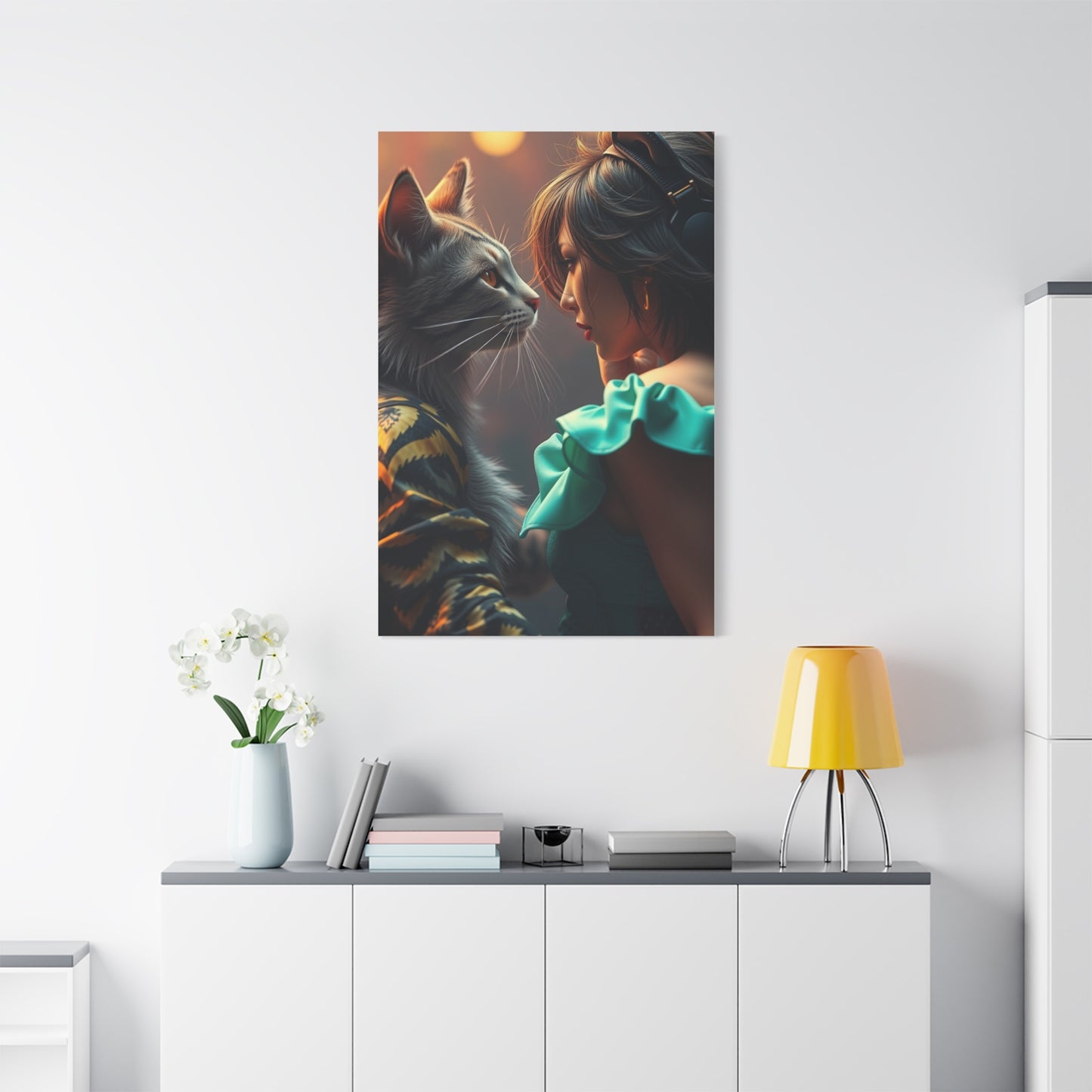Masterpiece Catfight Art Vision Wall Art & Canvas Print