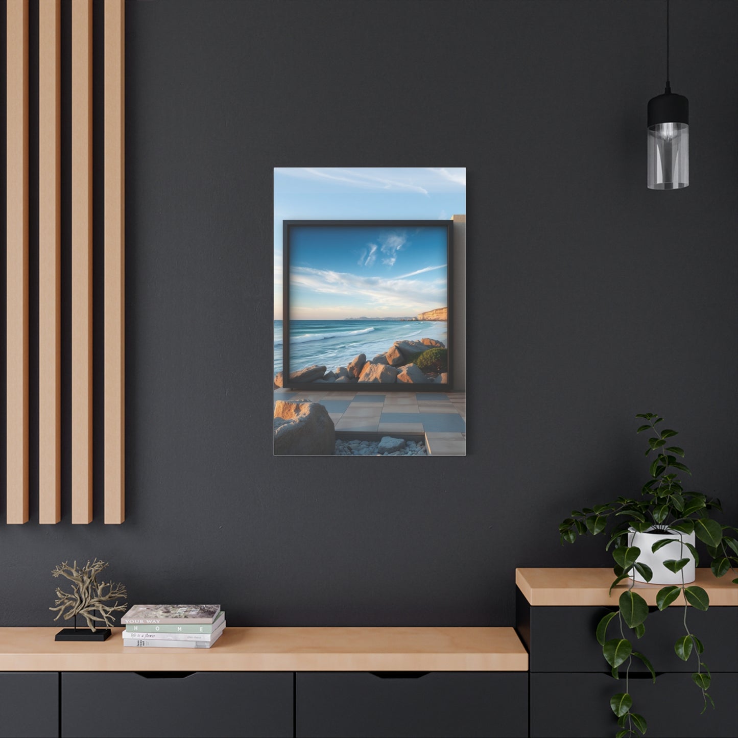 Blue Horizon Symphony Wall Art & Canvas Print