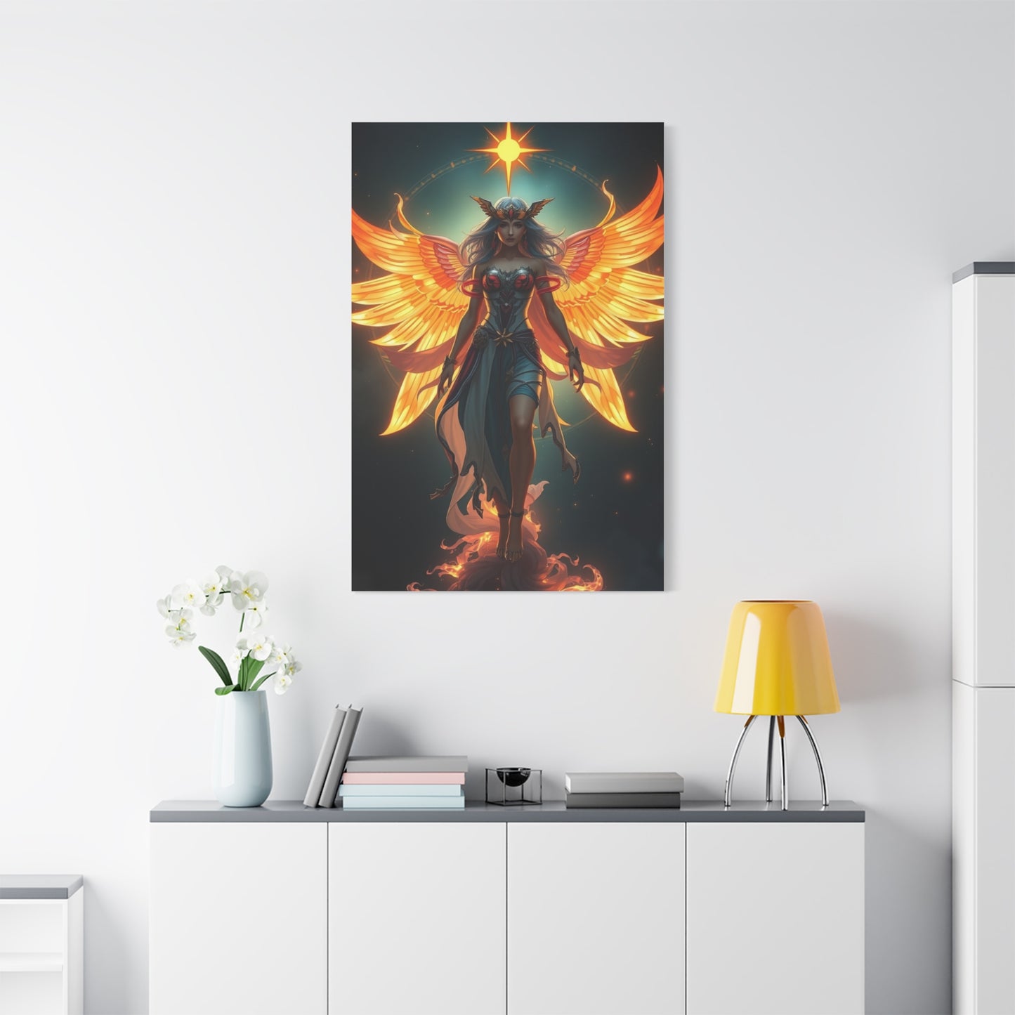 Celestial Duality Canvas