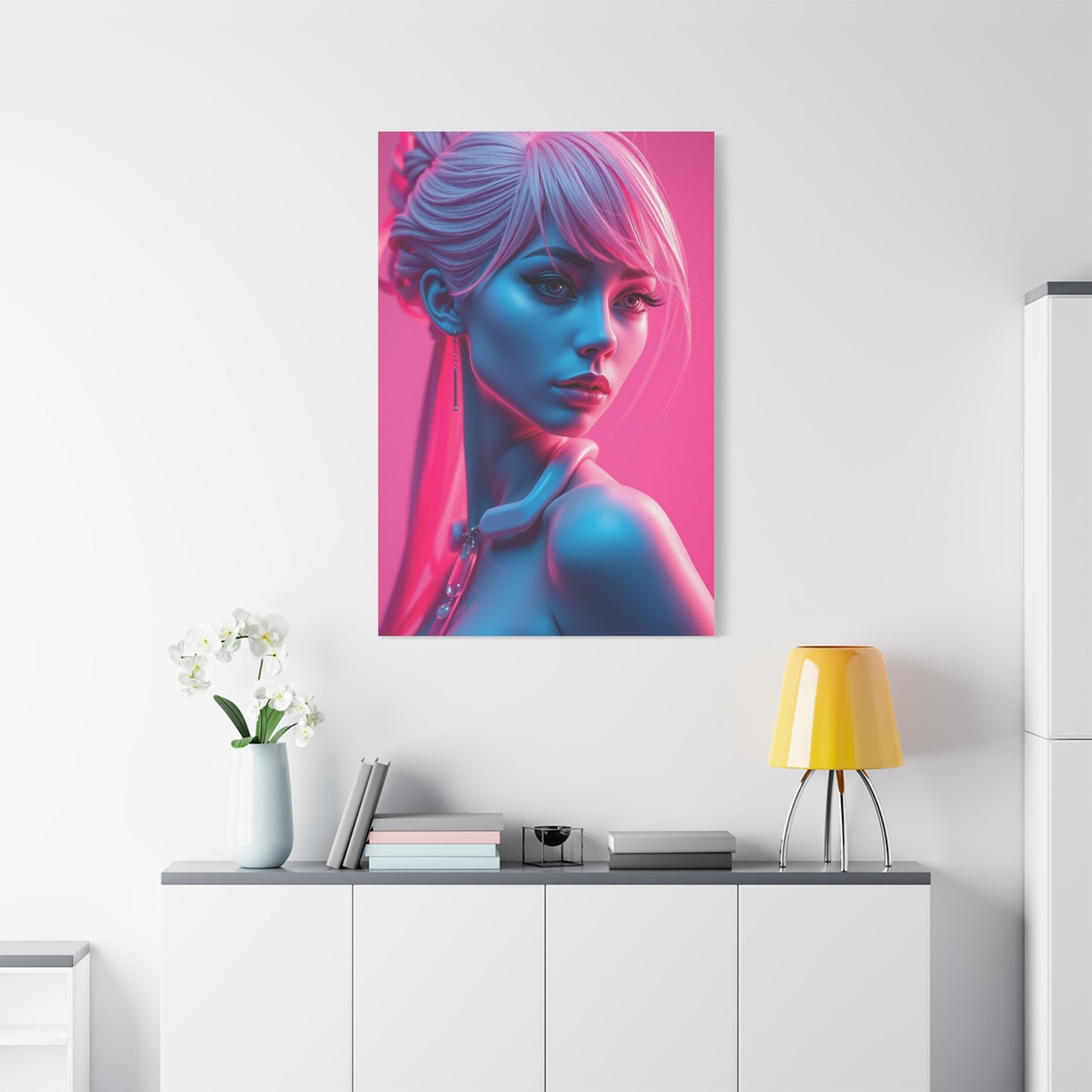 Rose Gold Illumination Canvas Wall Art & Canvas Print