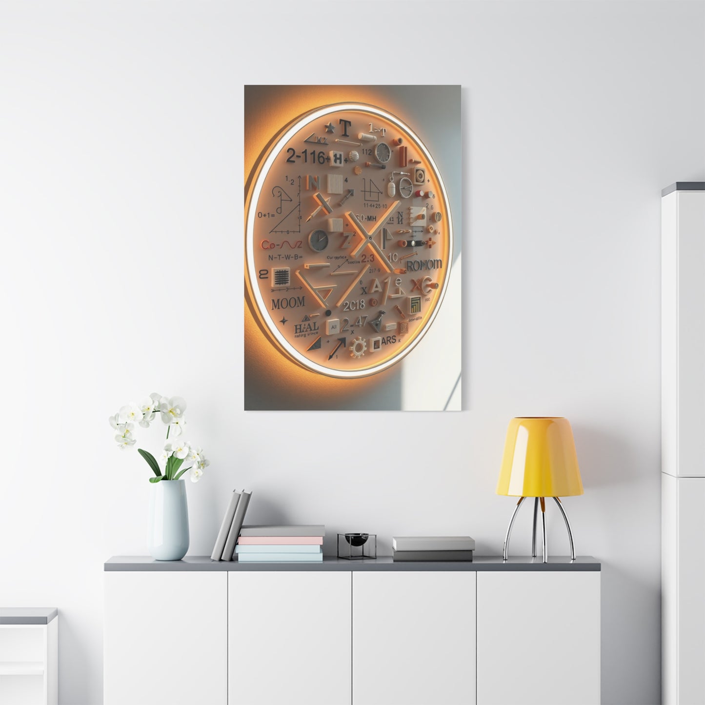 Modern Math Art for Creative Spaces Refined Canvas Wall Art & Canvas Print