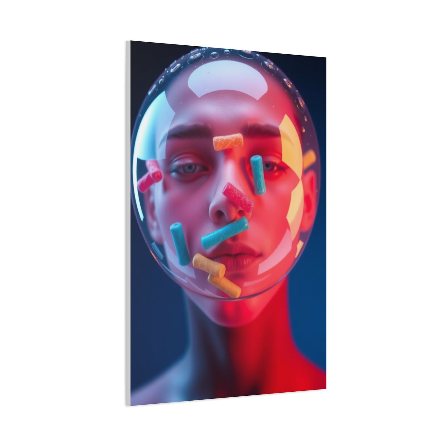 Vision Bubble Gum Art Art Wall Art & Canvas Print