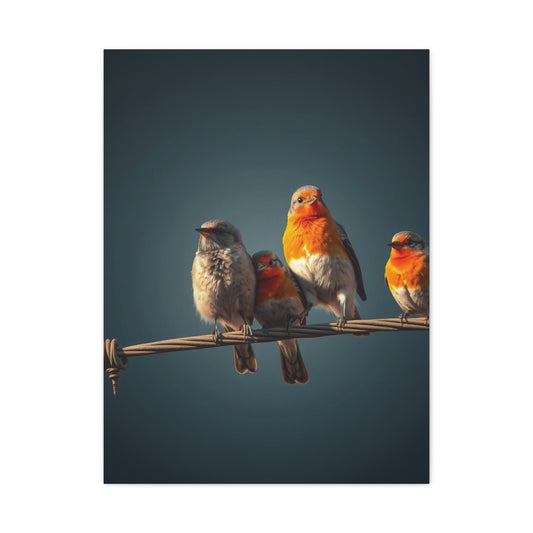 Birds On a Wire Art Refined Canvas Wall Art & Canvas Print